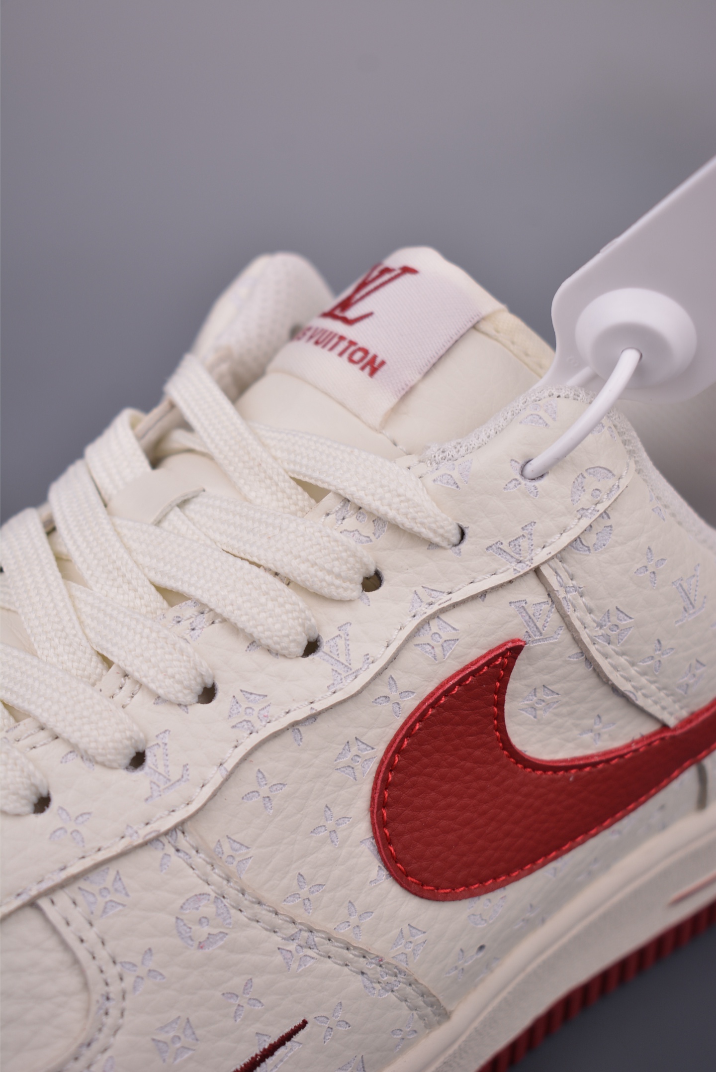 Nike Air Force 1 Low Louis Vuitton Cream/Red Designer Sneakers 8 i1751494464016 9121 0 6