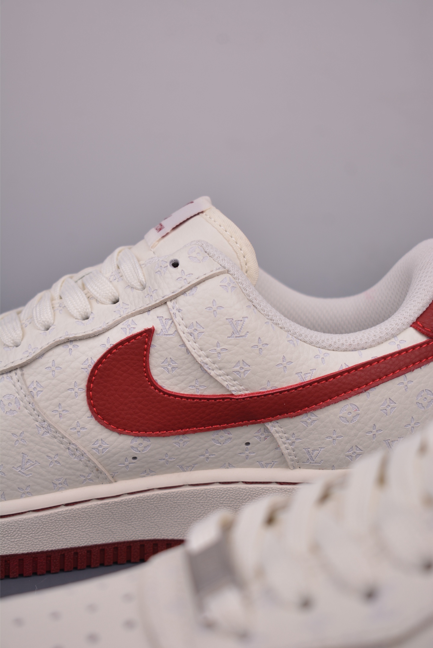 Nike Air Force 1 Low Louis Vuitton Cream/Red Designer Sneakers 9 i1751494464091 3787 0 7