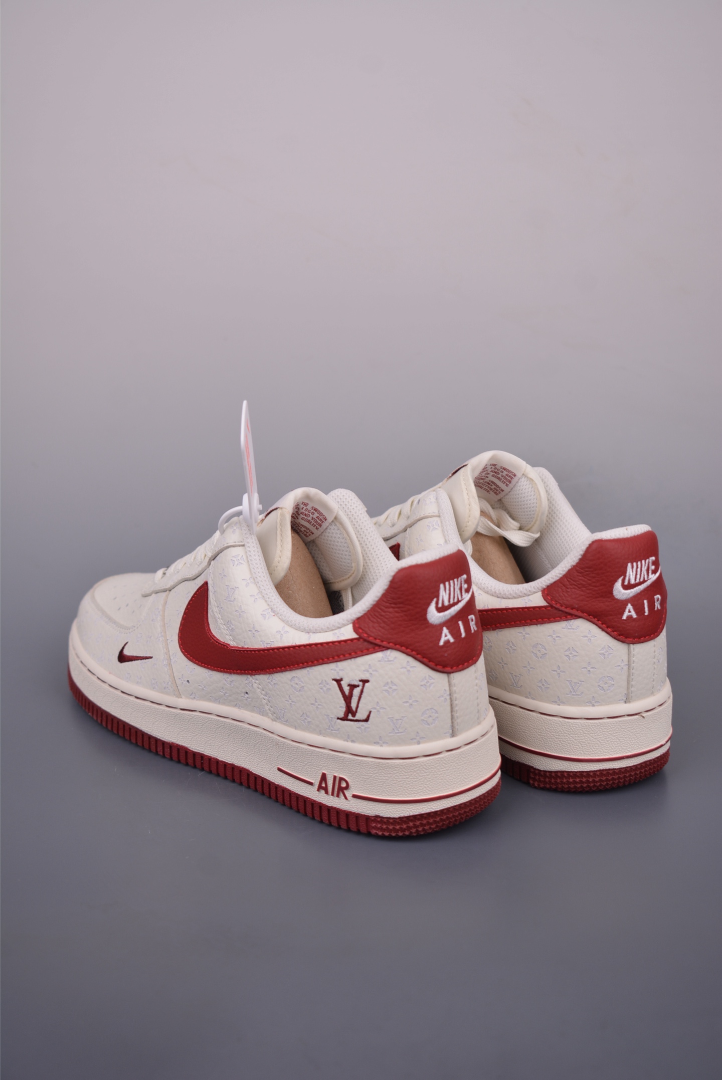 Nike Air Force 1 Low Louis Vuitton Cream/Red Designer Sneakers 3 i1751494465594 4172 0 1