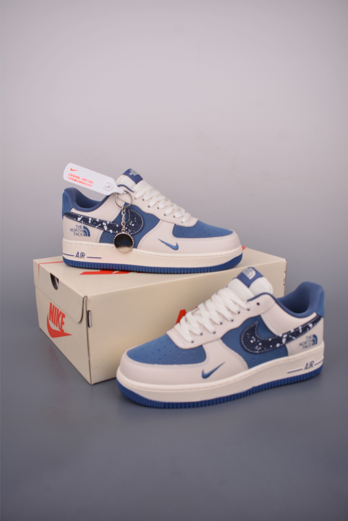 Nike Air Force 1 Low The North Face Sneakers - Blue and White - Size 36-45 6 i1751494604253 9748 0 4