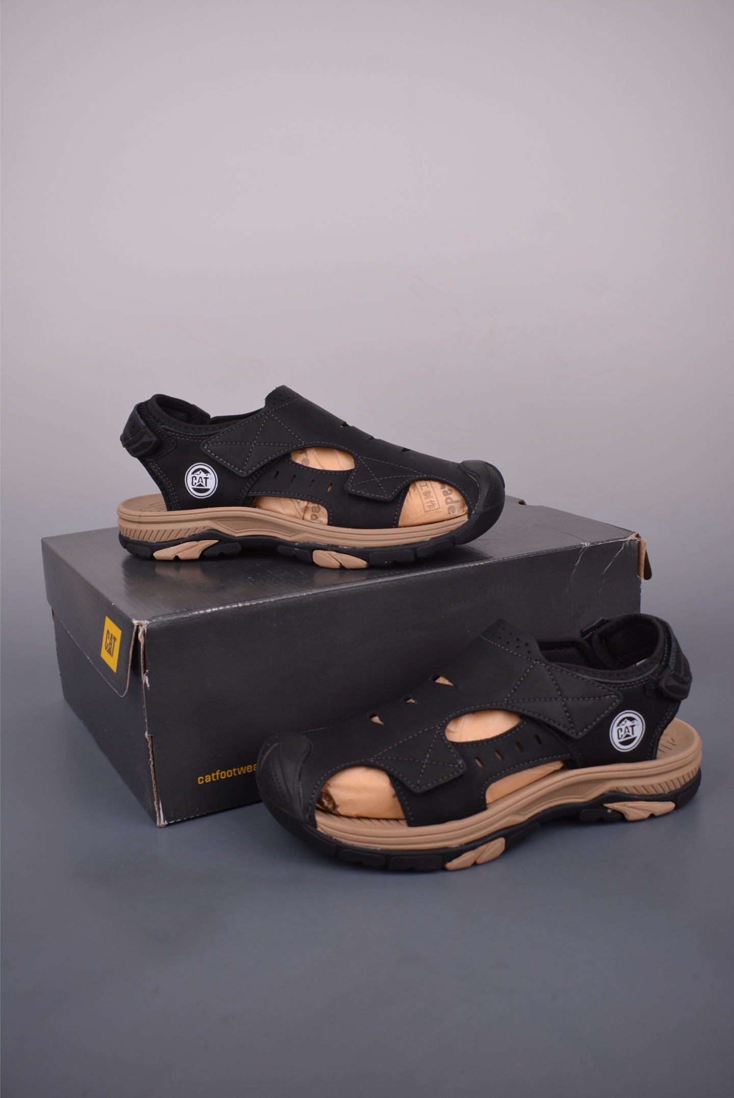 CAT Outdoor Breathable Leather Sandals,Comfortable Walking Beach Shoes 2 i1751497760770 509 0 4