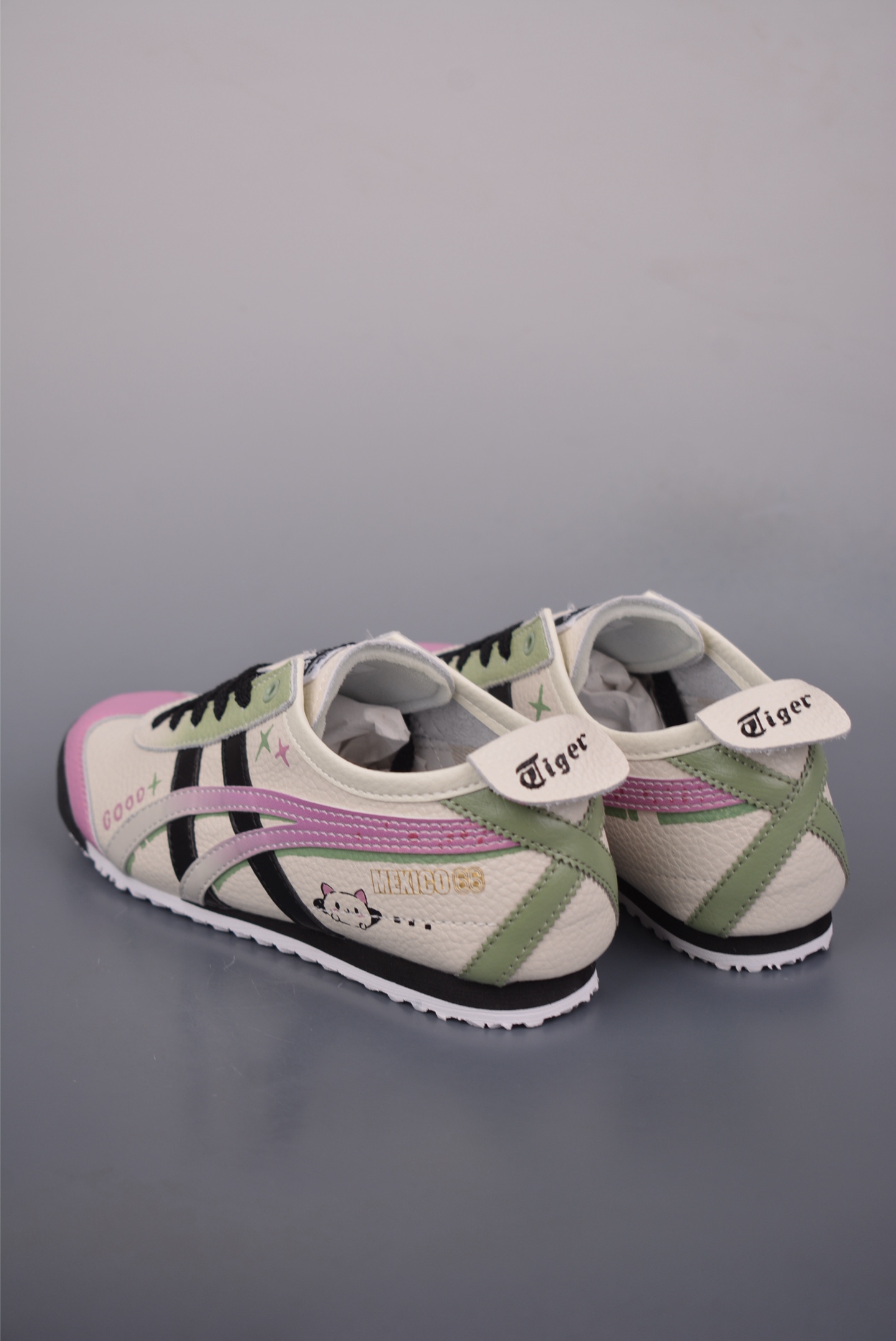 Onitsuka Tiger MEXICO 66 Cream Black Pink Women's Shoes - Size 36-40 2 i1751581686647 7926 0 1
