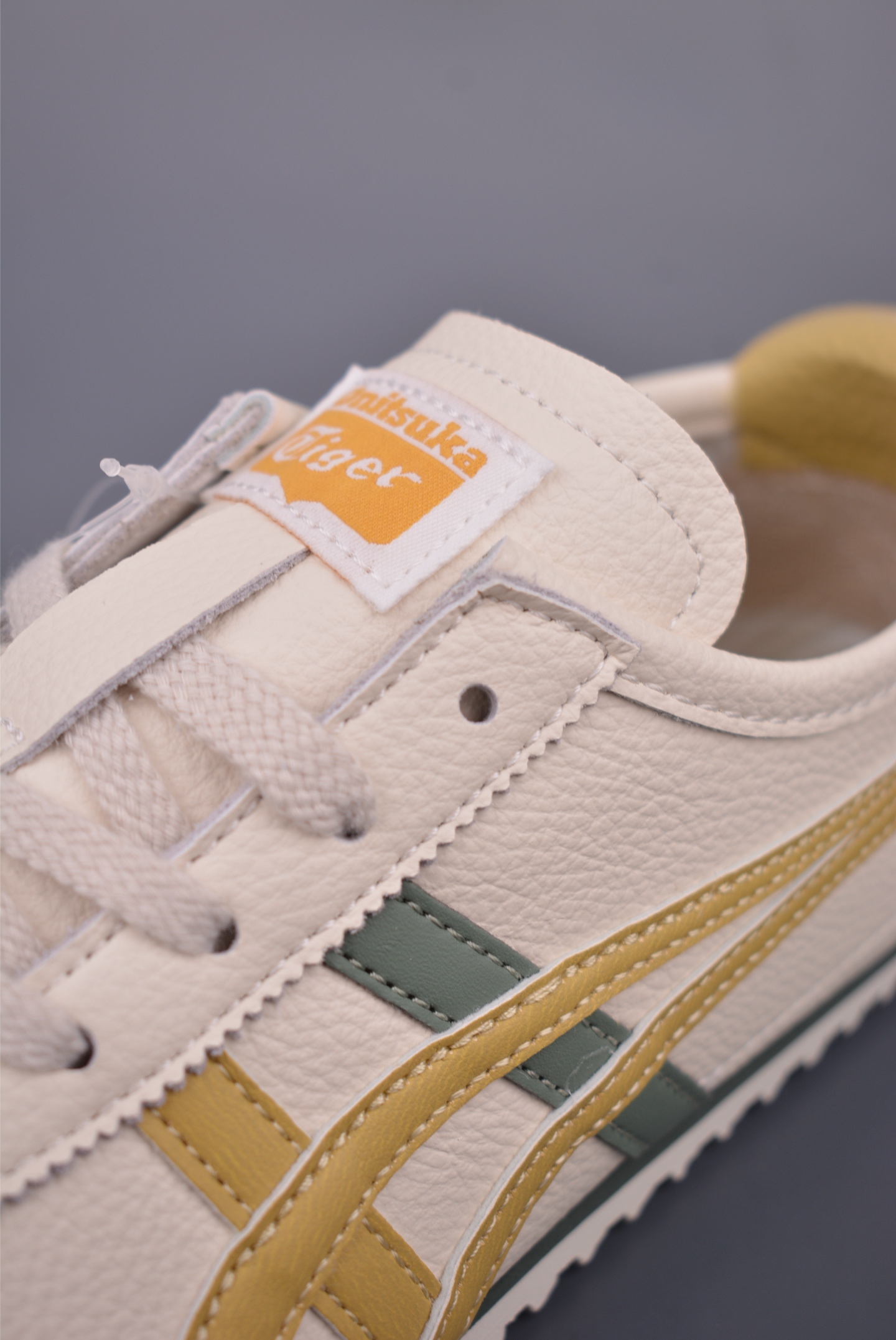 Onitsuka Tiger MEXICO 66 Cream/Gold Leather Sneakers - Authentic Quality 7 i1751581876422 9103 0 6