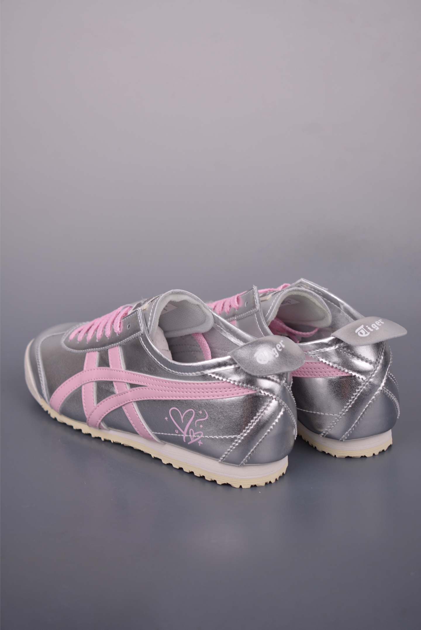Onitsuka Tiger MEXICO 66 Silver & Pink Accents - Stylish Comfort Shoes 2 i1751581919626 8106 0 1