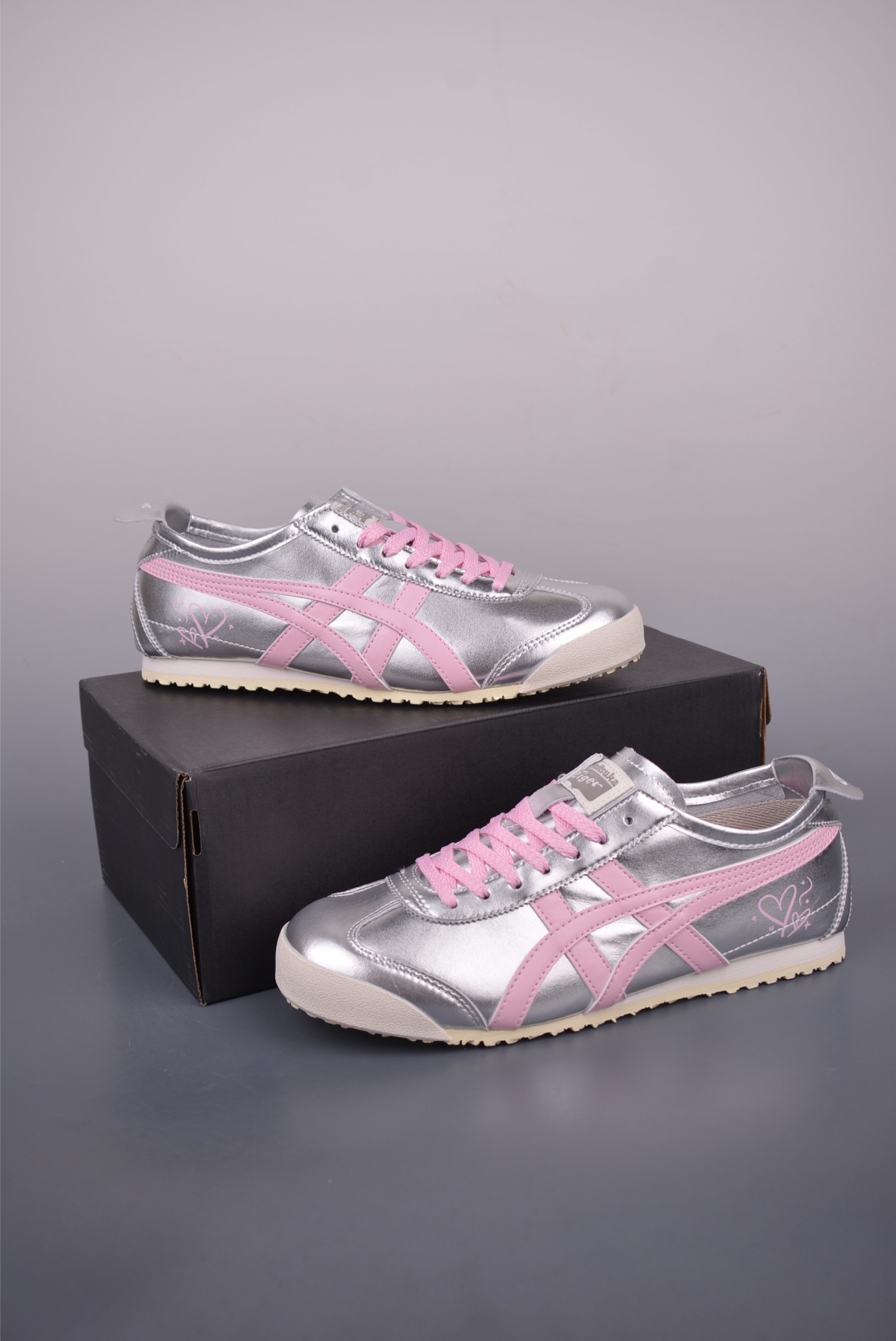 Onitsuka Tiger MEXICO 66 Silver & Pink Accents - Stylish Comfort Shoes 5 i1751581922317 63 0 4