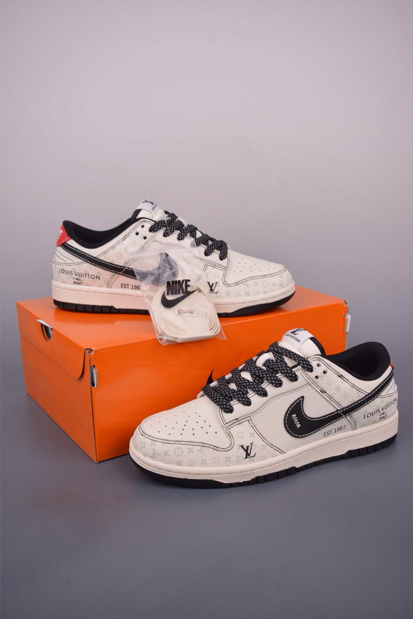 Nike SB Dunk Low Louis Vuitton Collab Premium Leather Sneakers 5 i1751583602785 1238 0 4