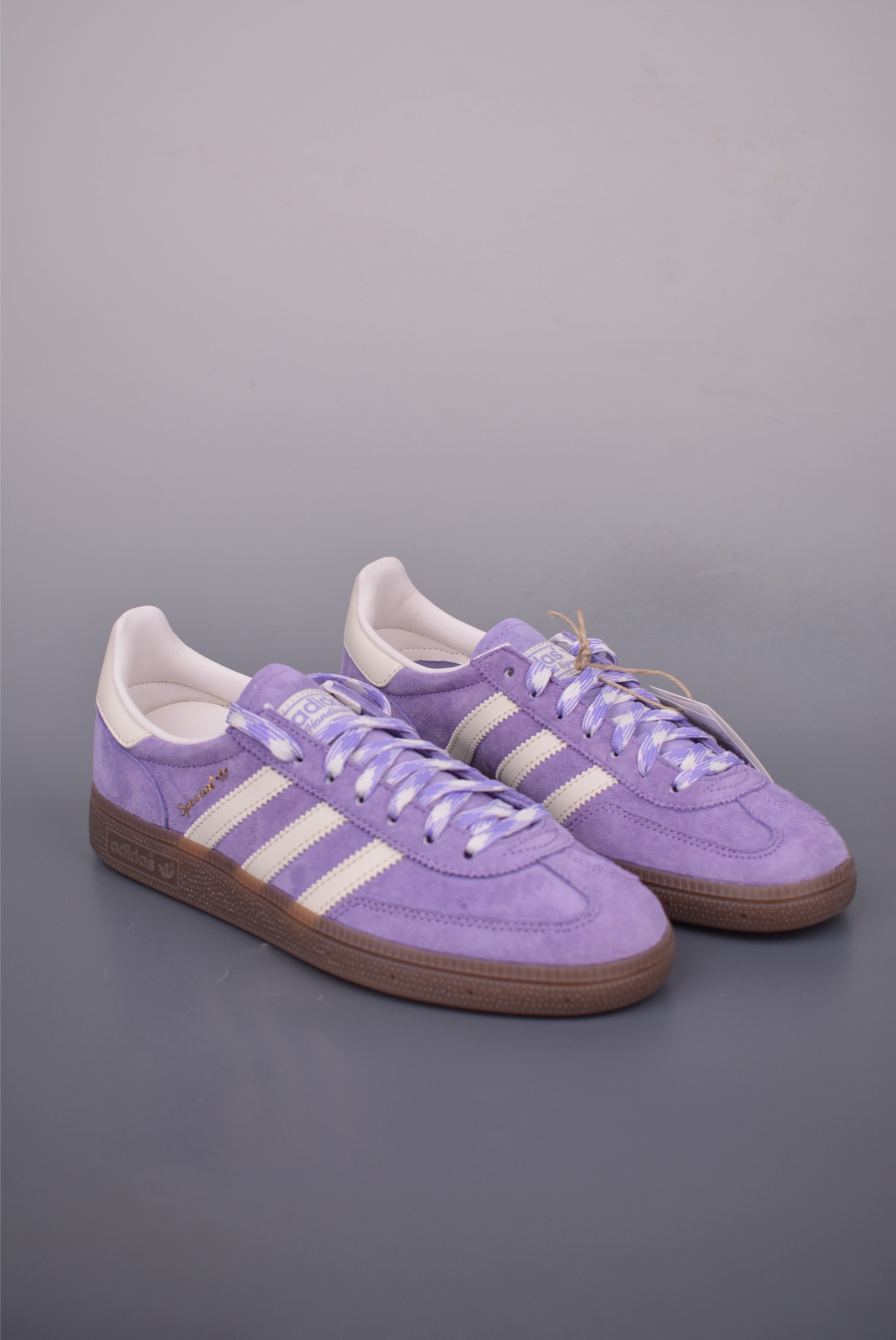 Adidas Handball Spezial Classic Suede Sneakers - Retro Style, Lilac/White 1 i1751833379219 9689 0 0