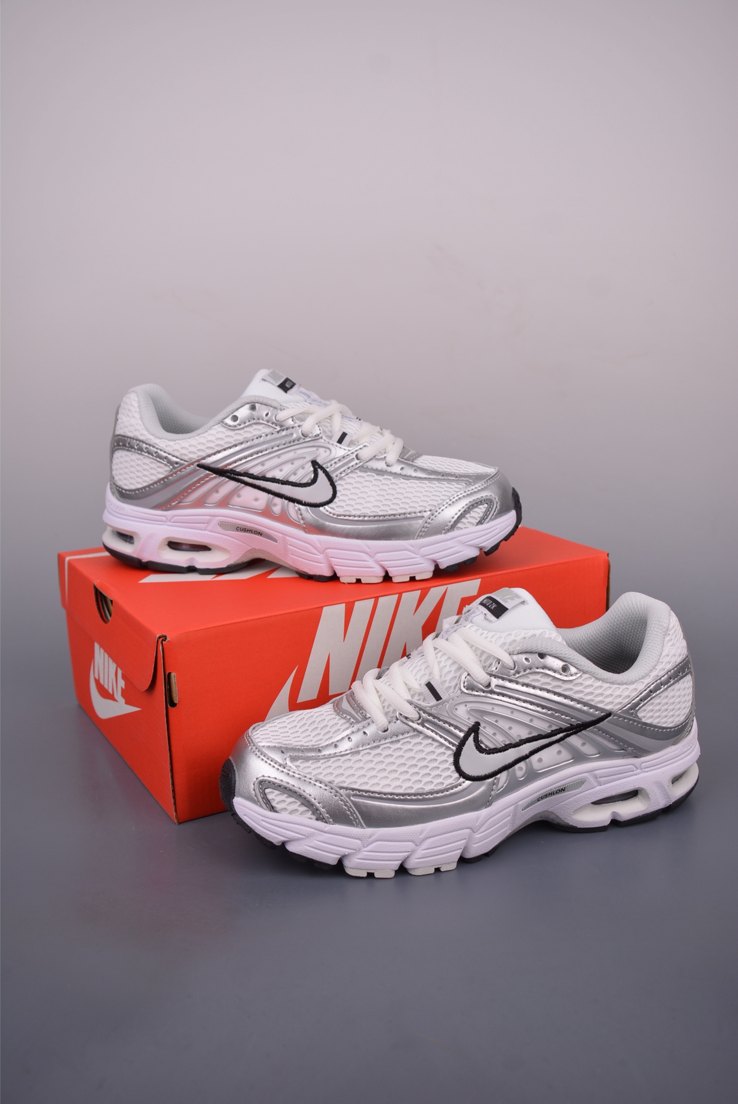 Nike Air Max Moto 2K Low-Top Running Shoes - White/Silver, HQ2056-007 6 i1751833587889 1469 0 4
