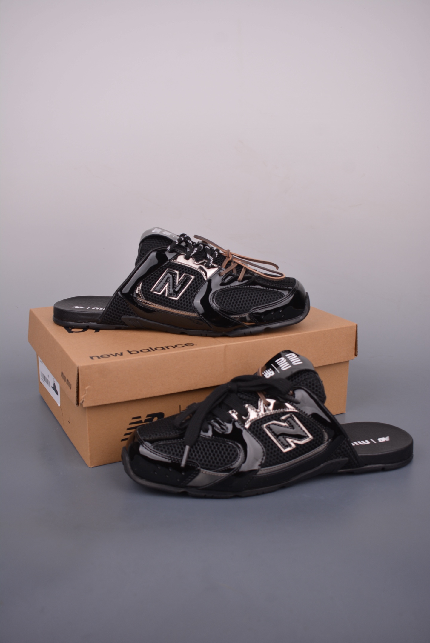 Miu Miu x New Balance 530 Collab Sneaker Slides - Black 5 i1751833726373 6505 0 4