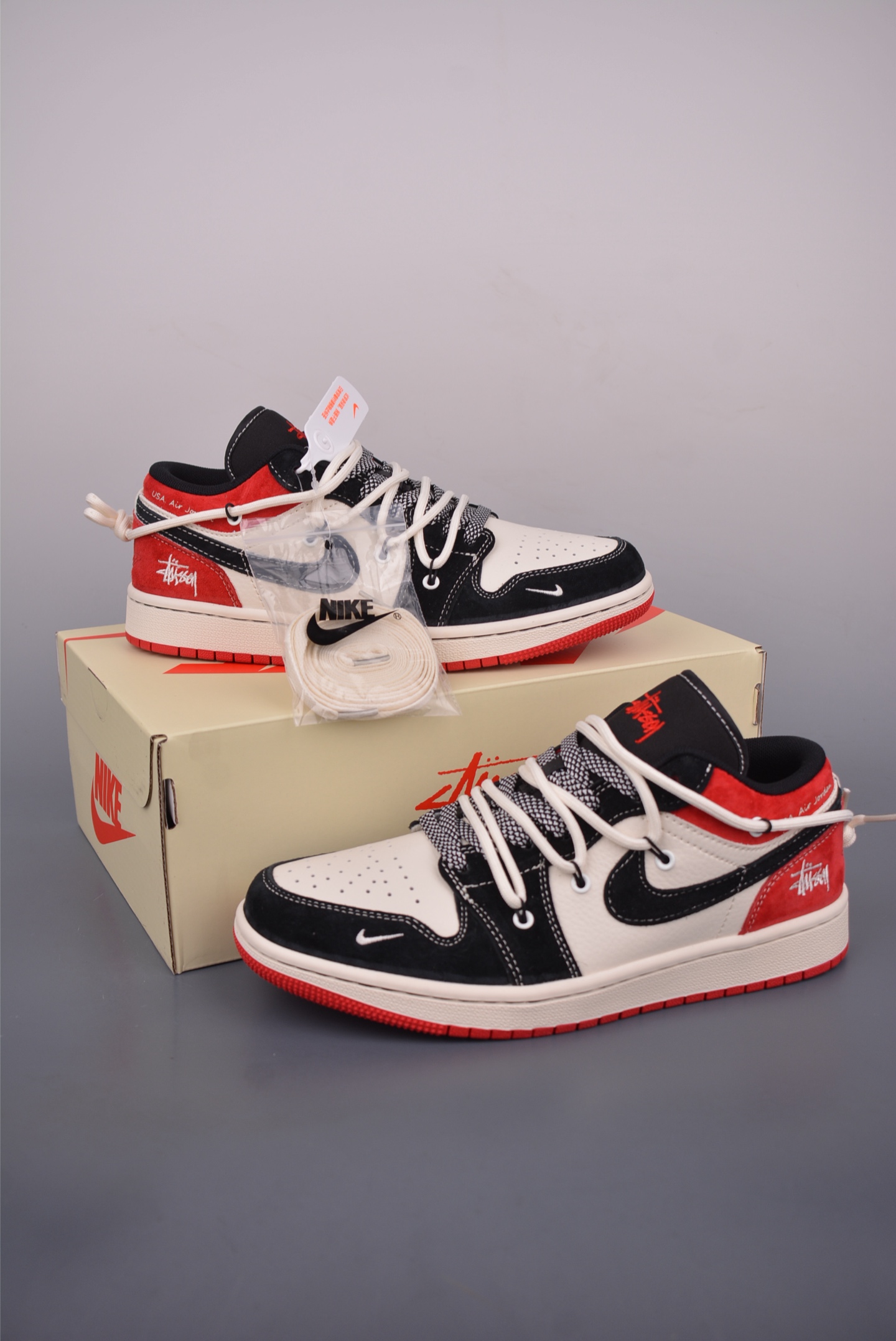 Nike Air Jordan 1 Low DIY Women's Shoes,Pure Original Quality,Cream White 6 i1751833855471 5474 0 4