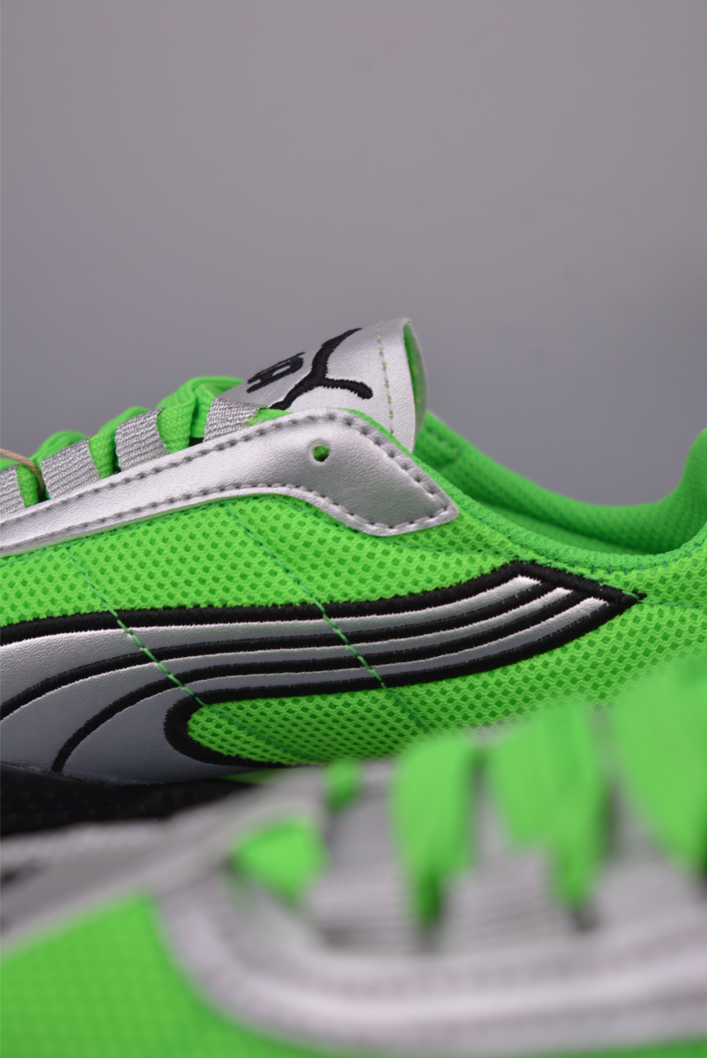 Puma H-Street Low-Top Green & Silver Sneakers Retro Style Breathable 9 i1751916458681 7581 0 7