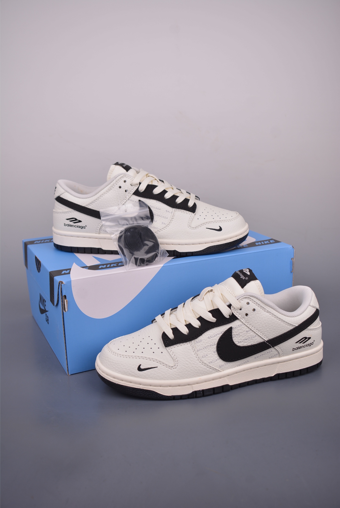 Nike SB Dunk Low Balenciaga Cream White Black Sneakers 6 i1752085650726 1078 0 4