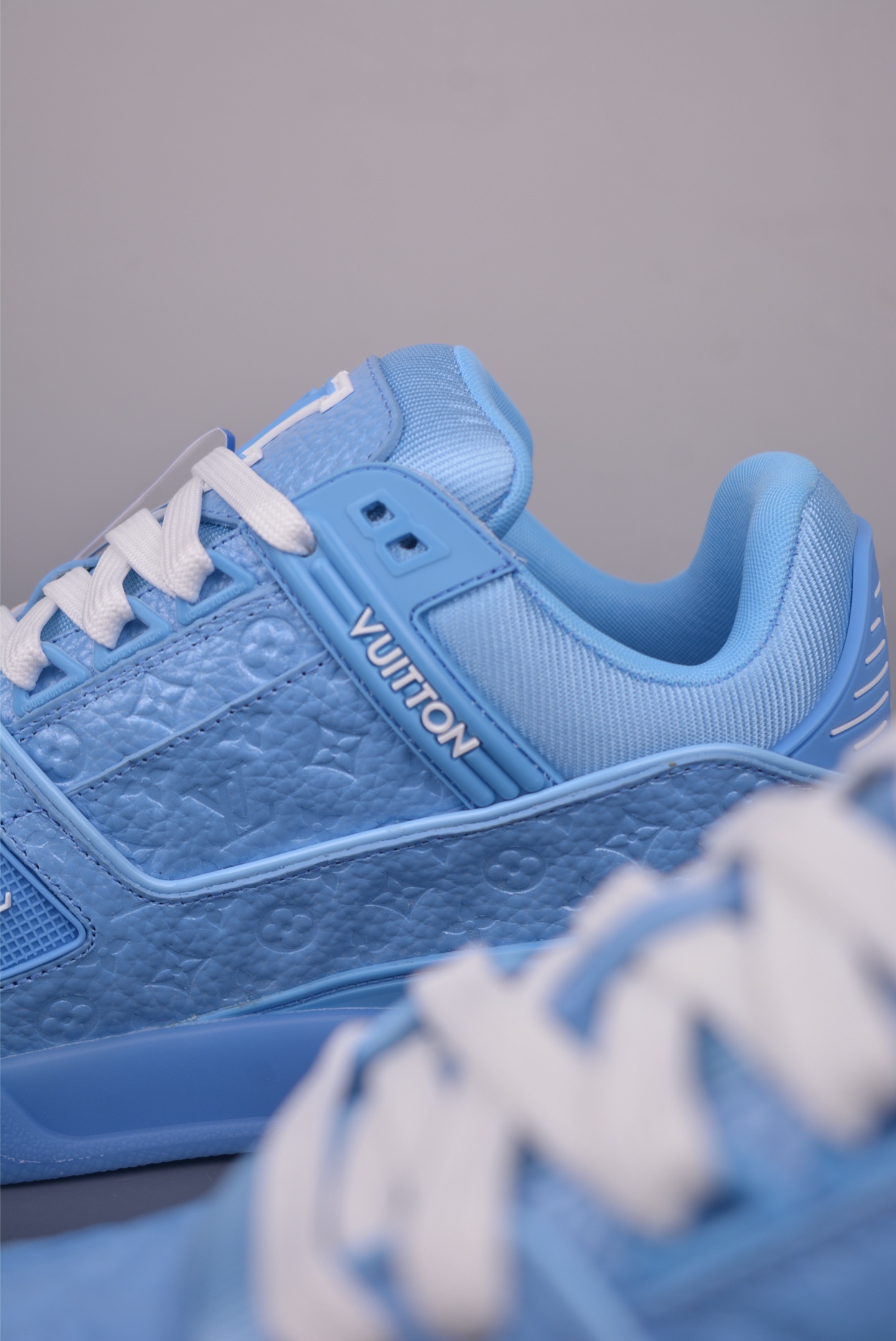 Louis Vuitton Trainer Sneaker Blue Leather Casual Shoes Low Top Sneakers 9 i1752087605825 9953 0 7