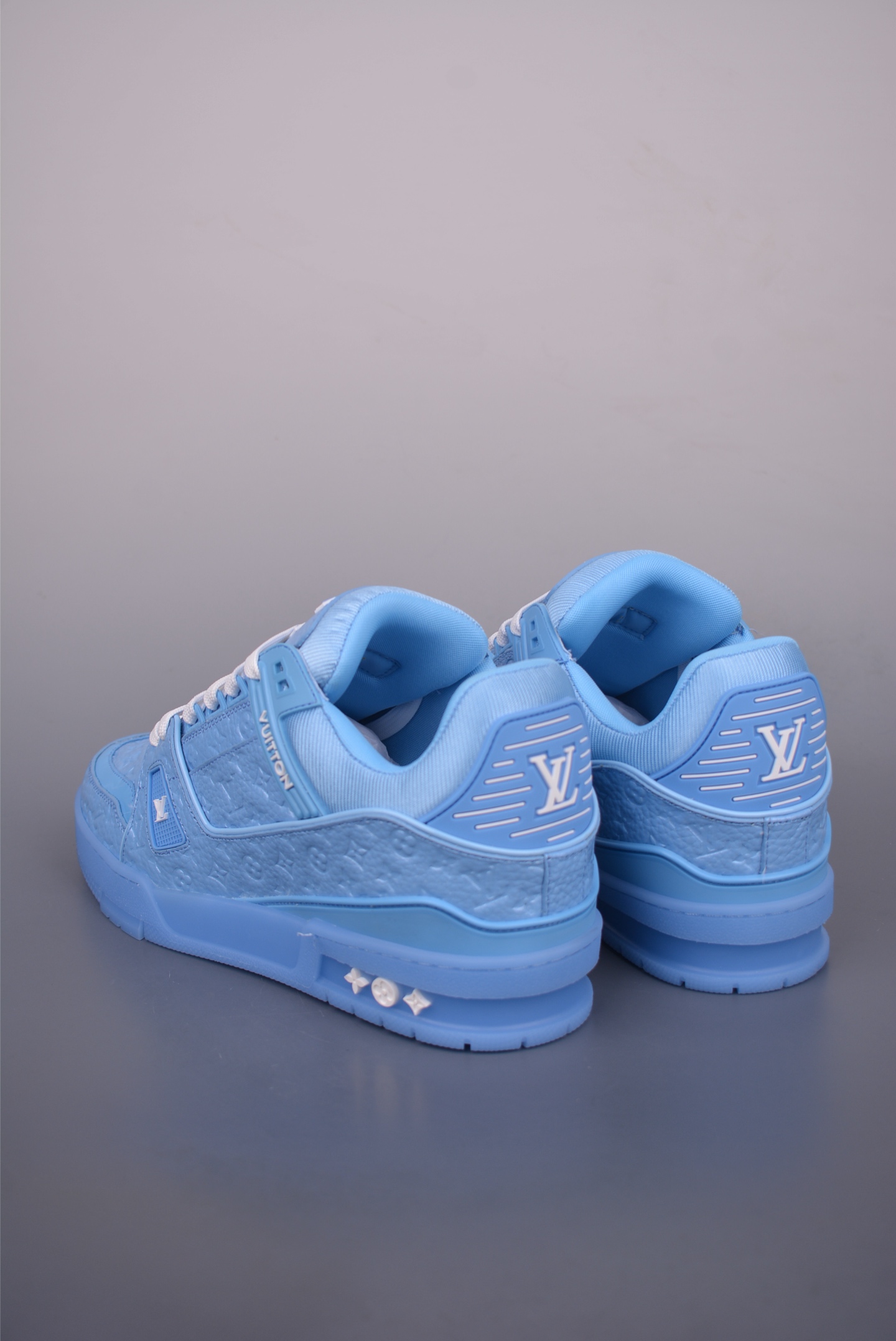 Louis Vuitton Trainer Sneaker Blue Leather Casual Shoes Low Top Sneakers 3 i1752087609755 9335 0 1