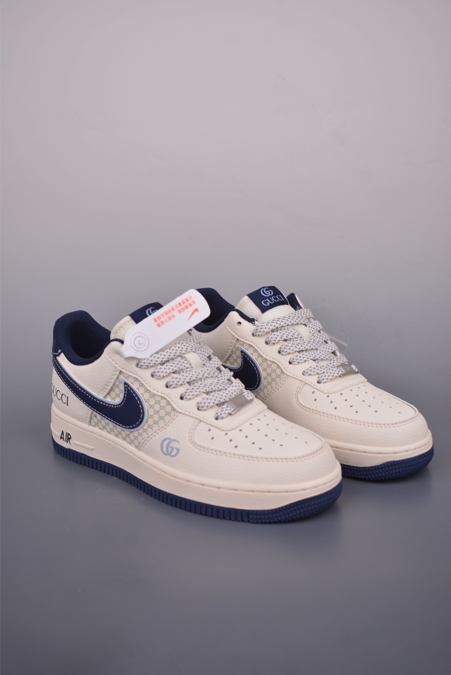 Nike Air Force 1 Low Gucci Cream Navy Sneakers - Limited Edition 2 i1752267310614 5569 0 0