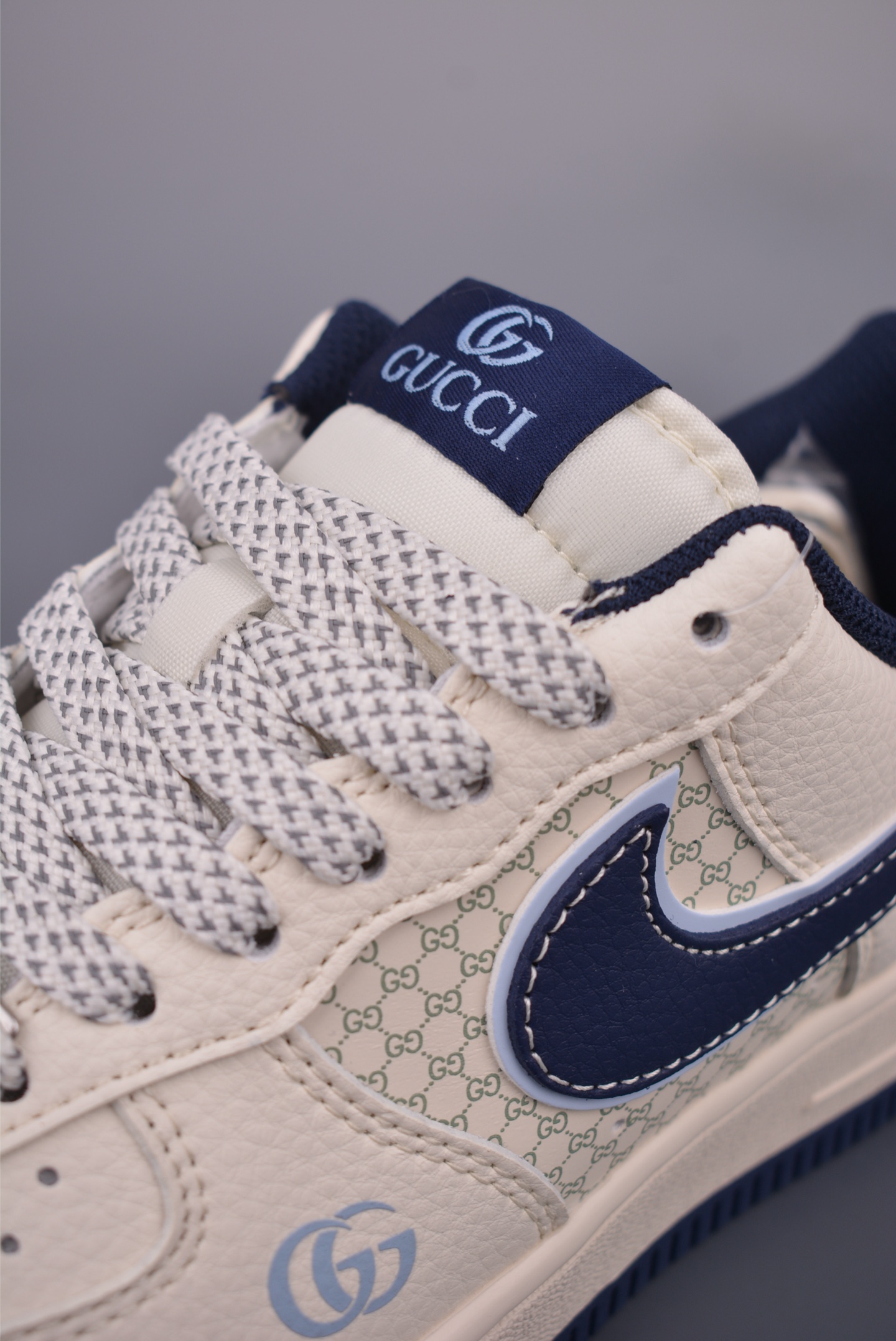 Nike Air Force 1 Low Gucci Cream Navy Sneakers - Limited Edition 8 i1752267312141 3232 0 6