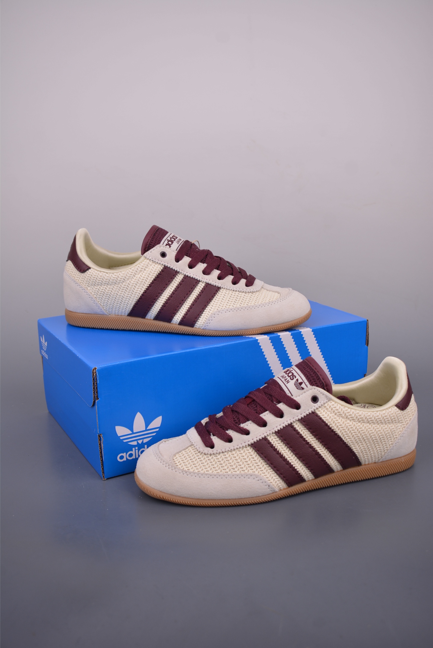 adidas阿迪达斯三叶草 T头鞋 JAPAN W复古薄底经典运动鞋 JR7161