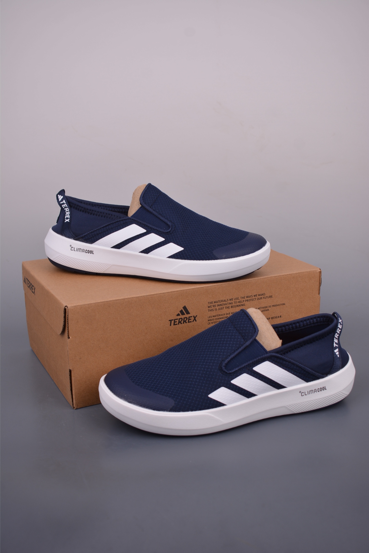 Adidas Terre X Boat Slip-ON Climac 夏季新款运动户外网面透气溯溪鞋涉水鞋 JI3503H8