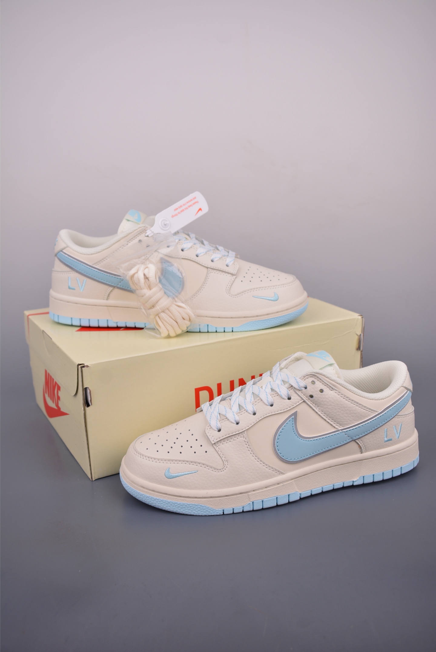 Nike SB Dunk Low Louis Vuitton Cream Blue Leather Sneakers 5 i1752271757768 4929 0 4