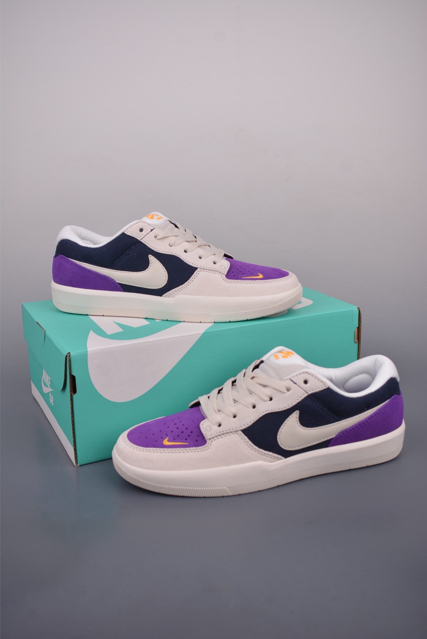 Nike SB Force 58 Skate Shoe - Purple, Beige, and Navy - Durable and Flexible 6 i1752354944631 8164 0 4
