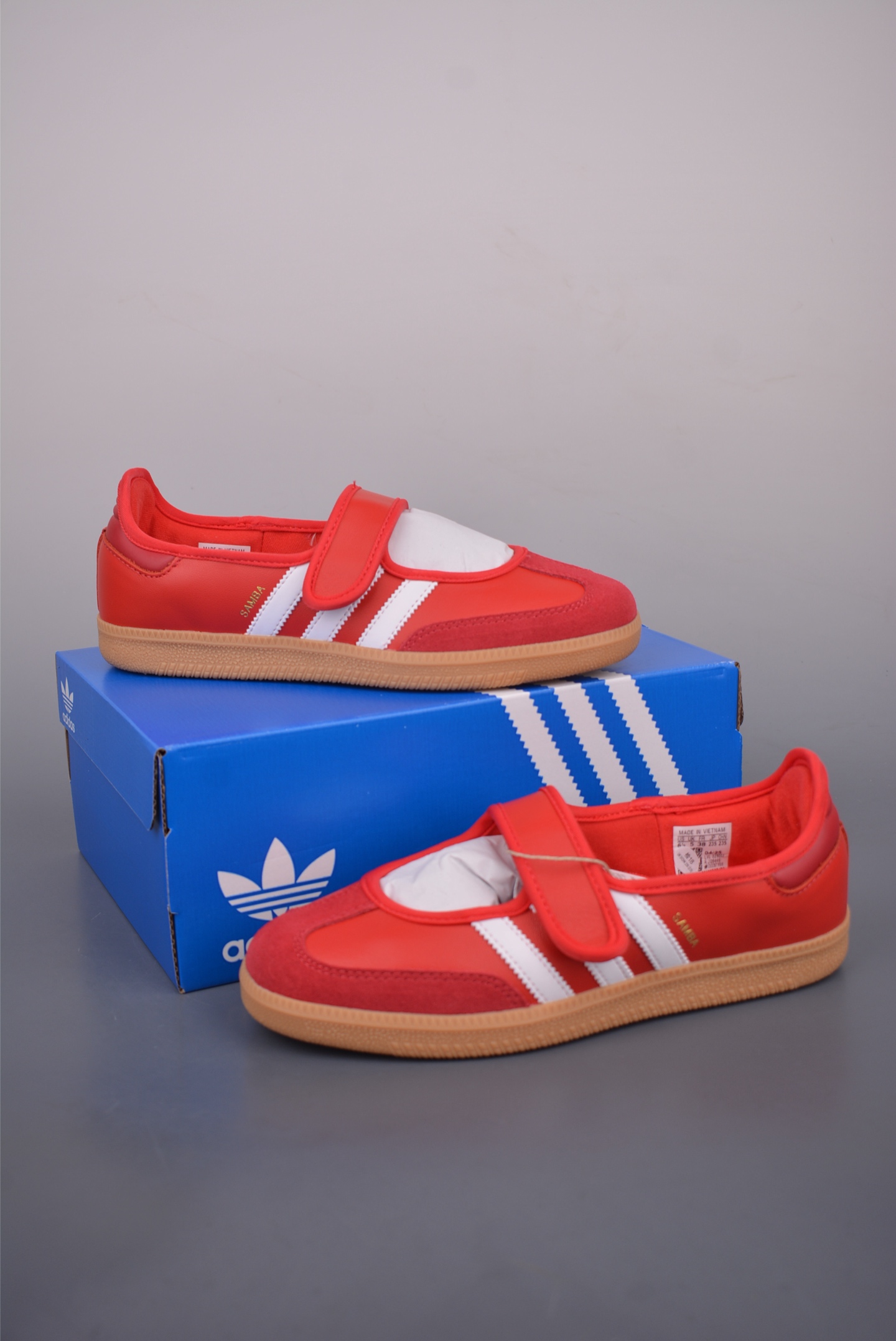 Adidas Samba Jane W Mary Jane Shoes - Red Leather with Signature Stripes Design 6 i1752355338354 1820 0 4