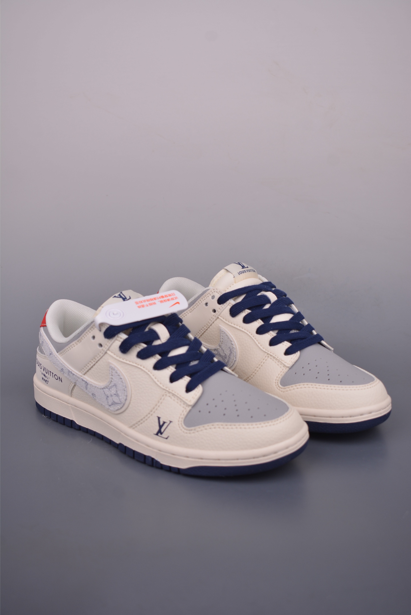 Nike SB Dunk Low Louis Vuitton Cream Blue Sneakers Shoes For Mens Womens 1 i1752359656582 8665 0 0
