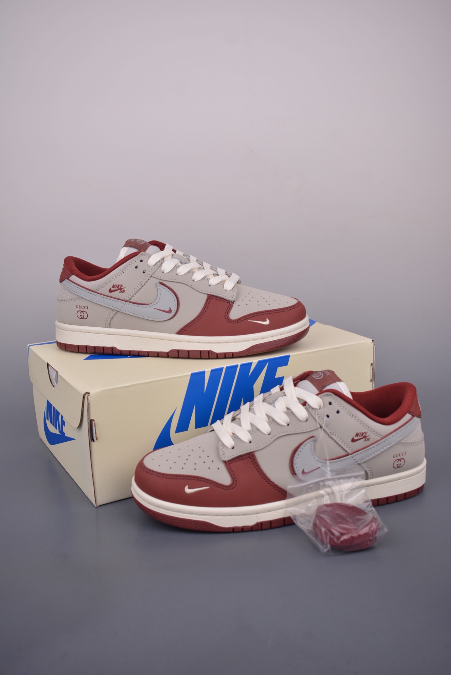 Nike SB Dunk Low Gucci Collaboration Premium Leather Sneakers - Unisex Style 6 i1752359748424 5088 0 4