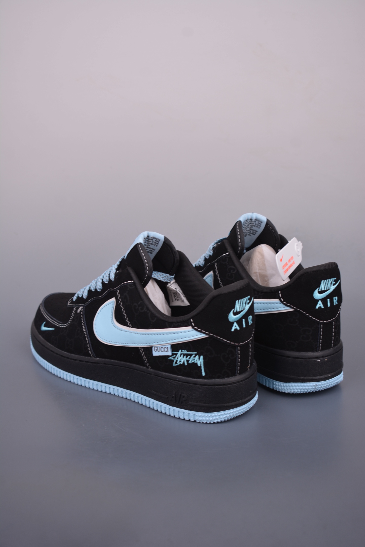 Nike Air Force 1 Low Custom Black/Blue - Limited Edition Style & Comfort 3 i1752441308390 1892 0 1