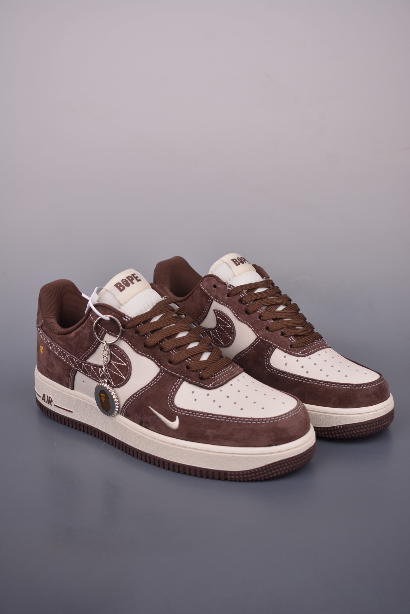 Nike Air Force 1 Low Brown Suede Sneakers - Limited Edition Design 1 i1752441336825 9000 0 0