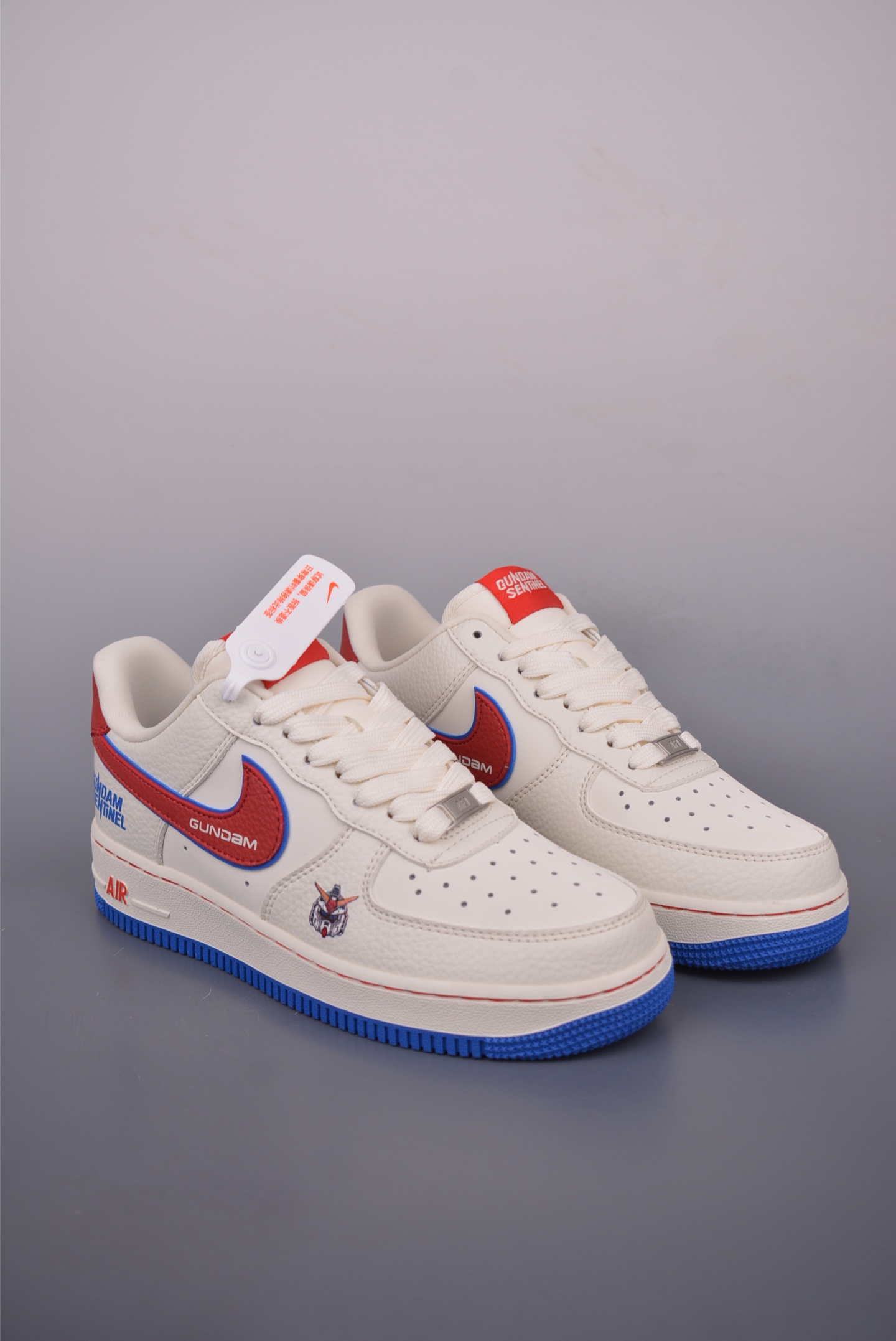 Nike Air Force 1 Low Gundam Sneakers - White/Red/Blue - Limited Edition 2 i1752442344917 4 0 0