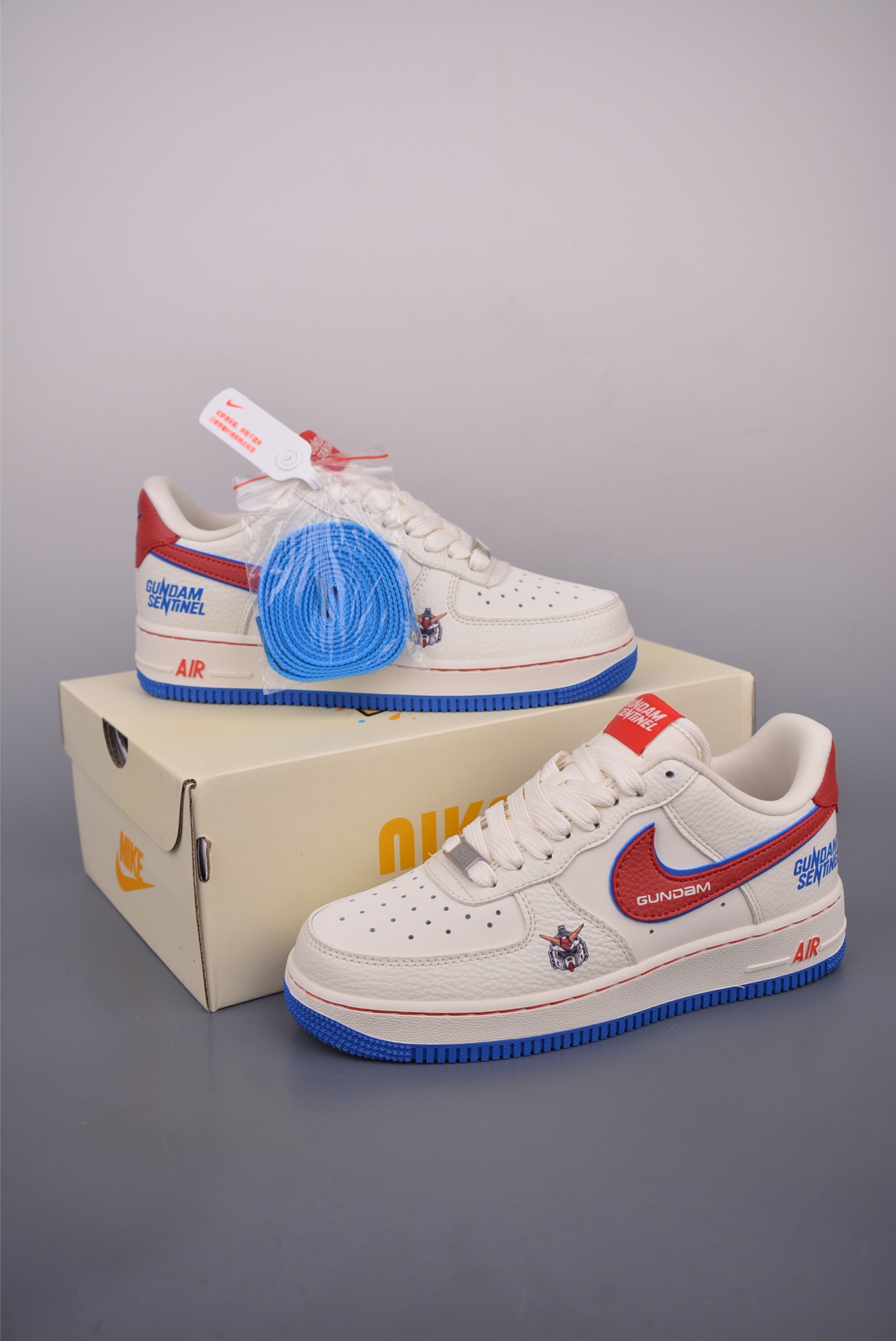 Nike Air Force 1 Low Gundam Sneakers - White/Red/Blue - Limited Edition 6 i1752442346449 2542 0 4
