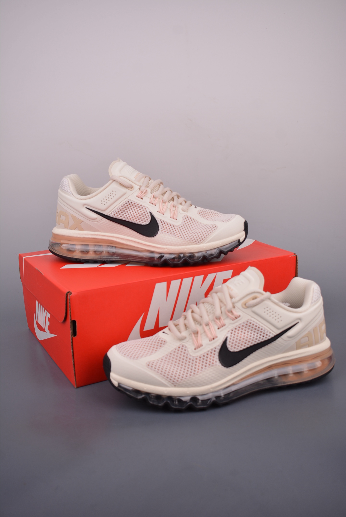 NIKE Air Max 2013 耐克复古透气网布 全掌气垫 缓震跑步鞋 HF3660-100