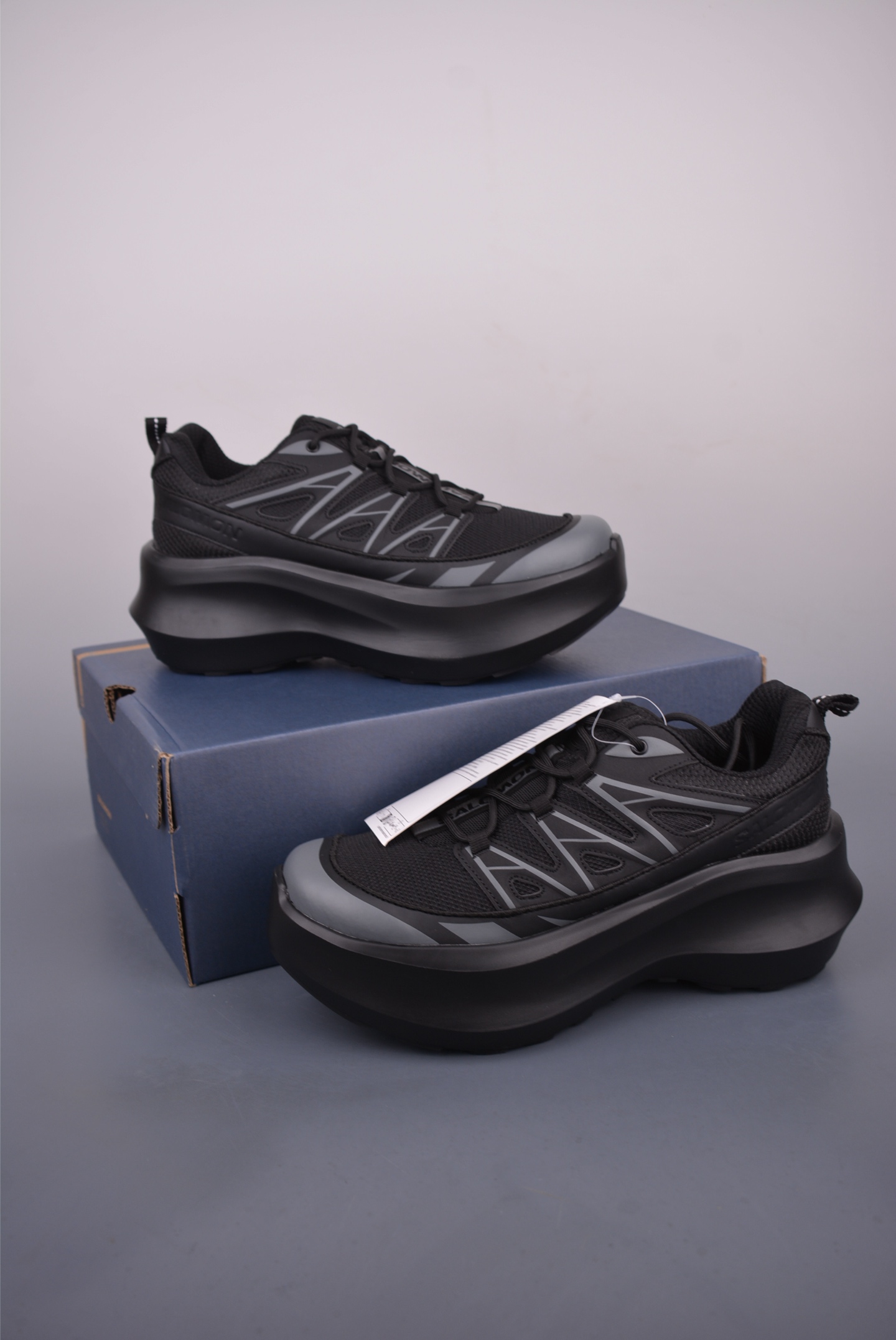 CDG x Salomon XT-6 Platform Sneakers - Black and Gray, Comfortable and Stylish 6 i1752530094953 9345 0 4