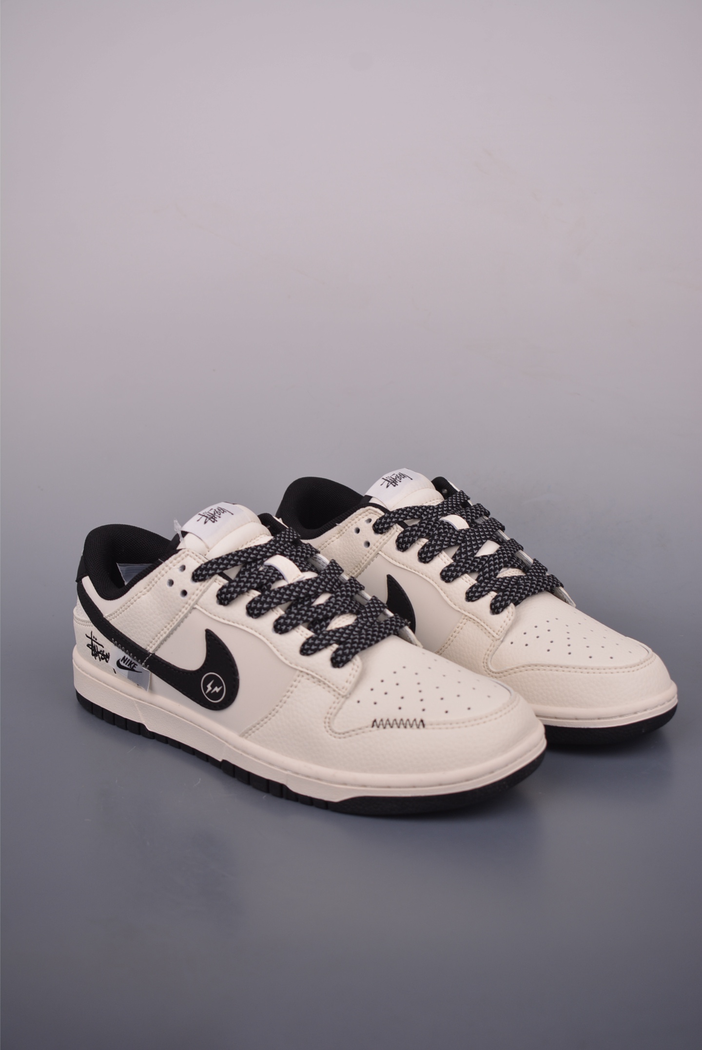 Nike SB Dunk Low Stussy Cream Black Sneakers Fashionable Casual Shoes 2 i1752530634304 6340 0 0