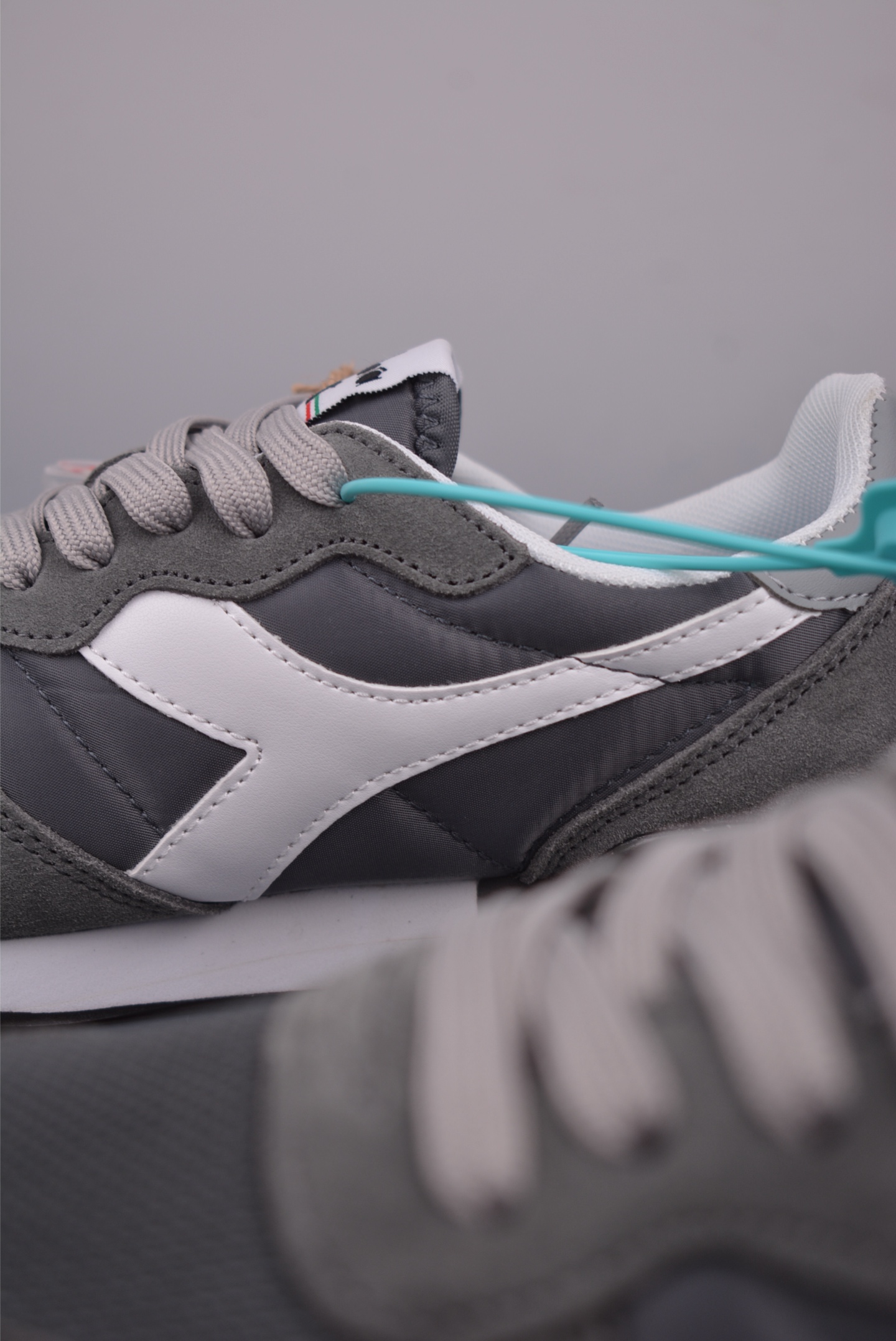 Diadora Camaro Retro Sneakers - Gray Polyester, Suede, and Leather 9 i1752609997516 6345 0 7