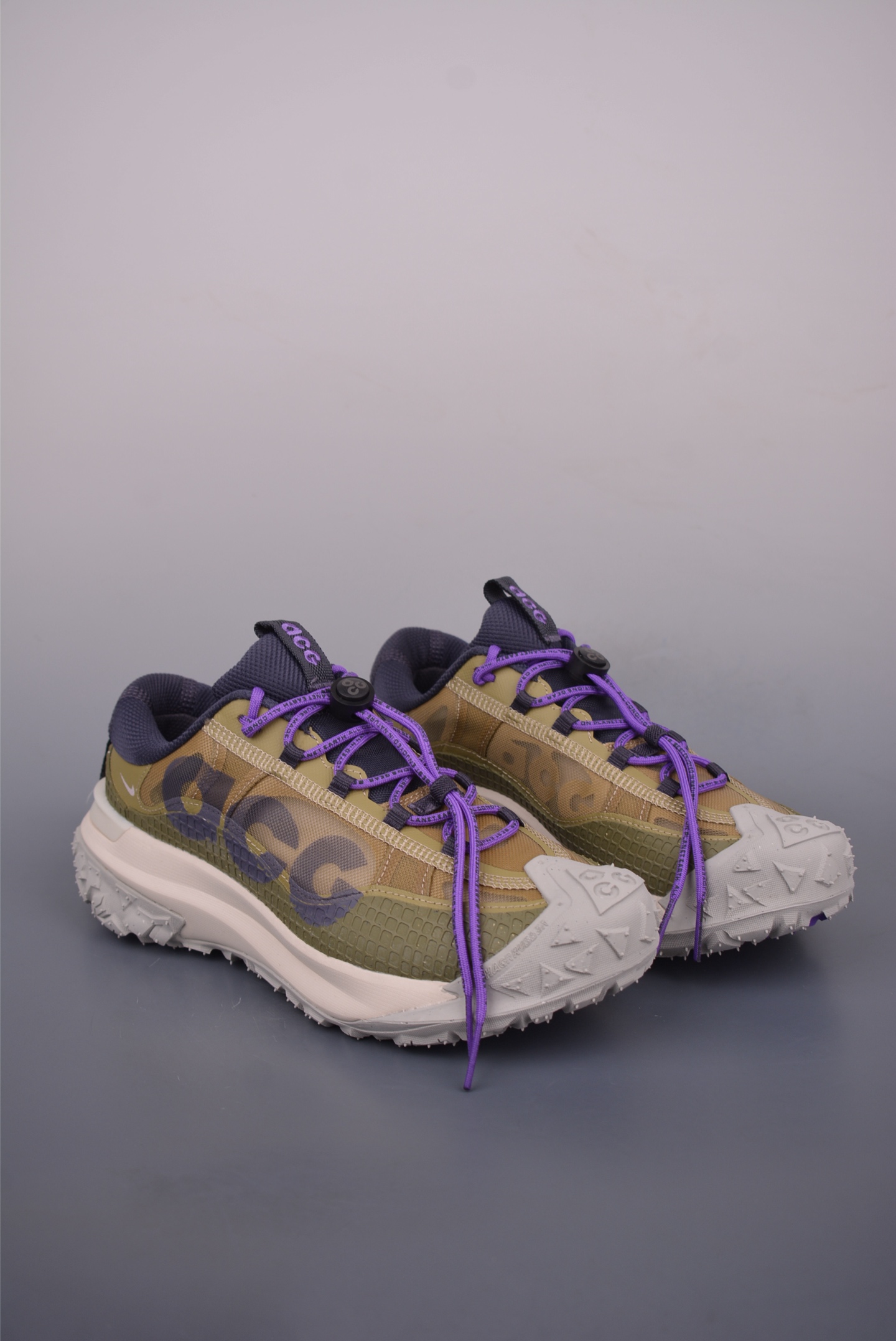 Nike ACG Mountain Fly 2 Low Hiking Trail Shoes - Olive/Purple 1 i1752615594216 1957 0 0