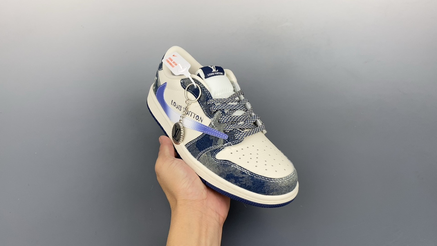 Fragment x Travis Scott x Louis Vuitton Air Jordan 1 Low Sneakers