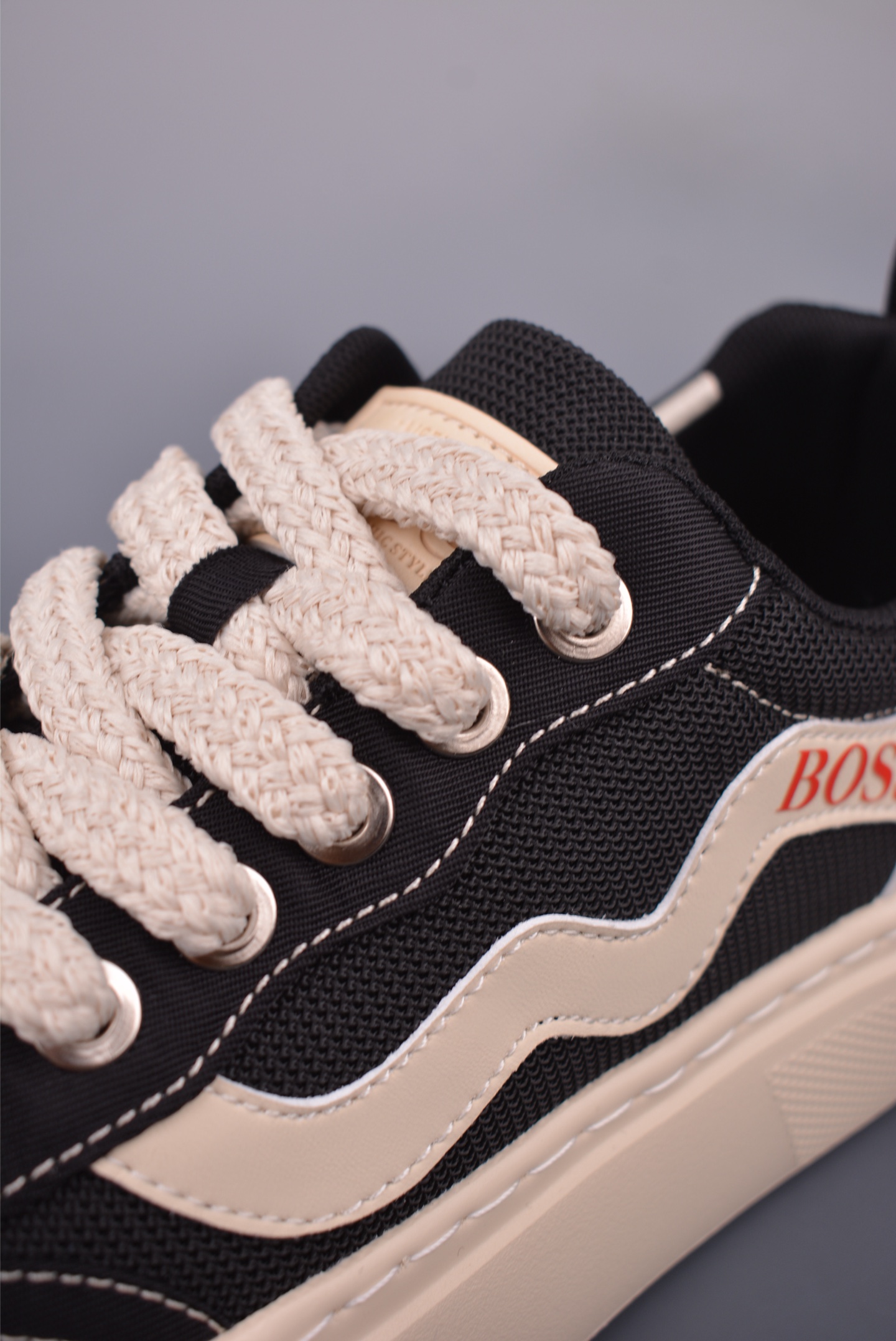 BOSS Hugo Boss Men's Nappa Leather Trim Low Top Platform Sneakers 8 i1752702342833 1878 0 6