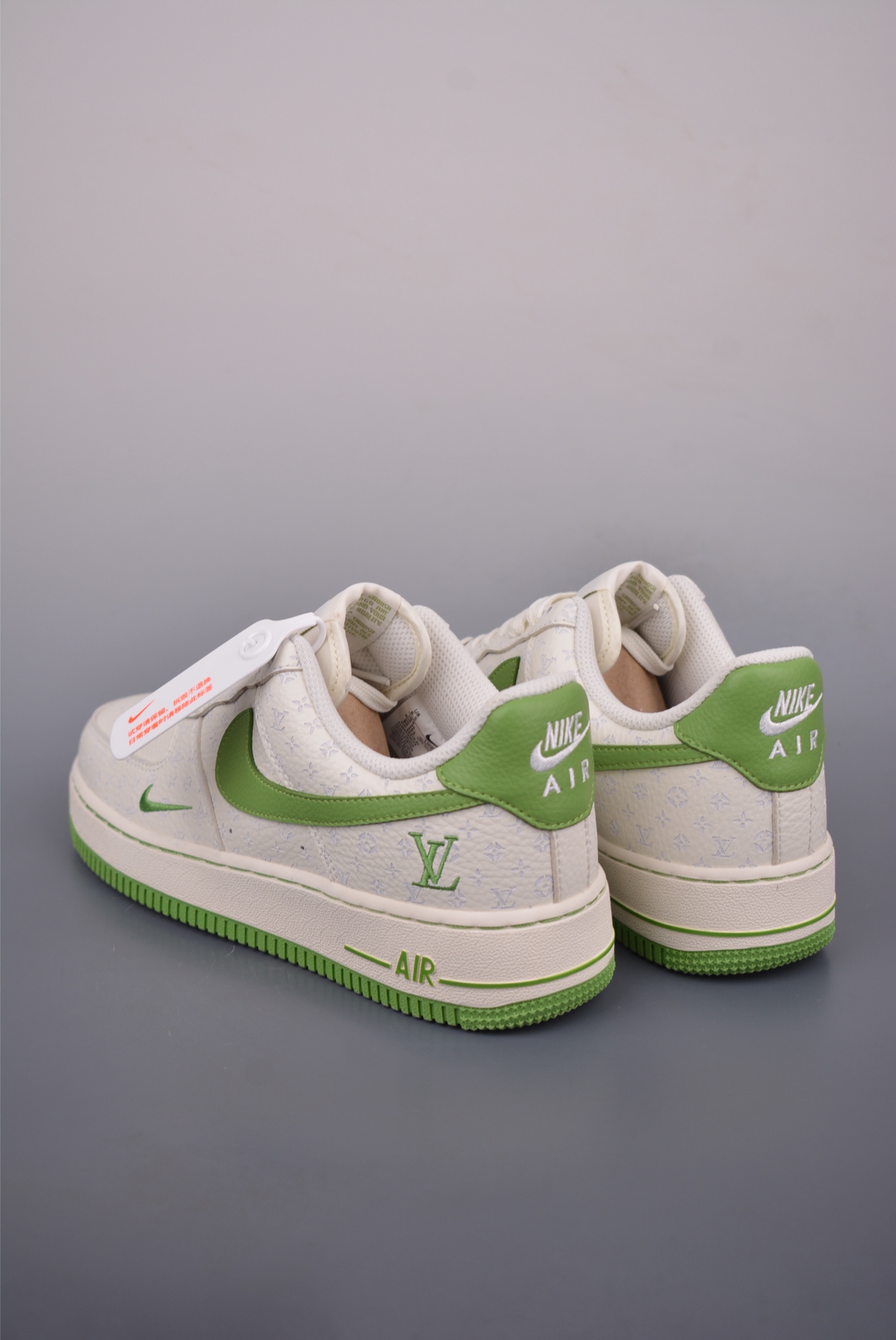 Nike Air Force 1 Low Louis Vuitton Custom Sneakers - Green/White 3 i1752791328812 4606 0 1