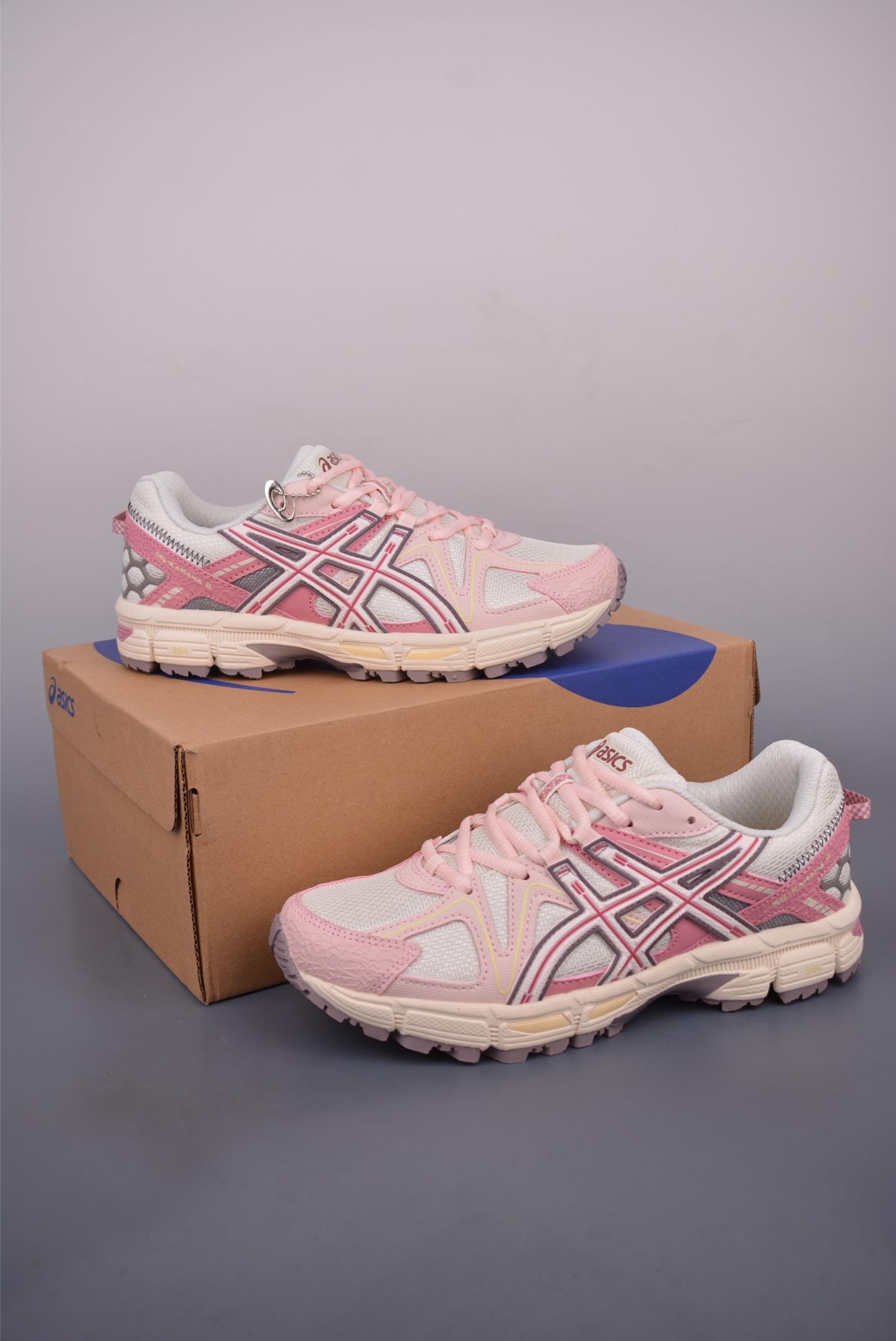 Asics Gel-KAHANA 8 Women's Running Shoes Pink White Breathable Lightweight 6 i1752791451367 9392 0 4
