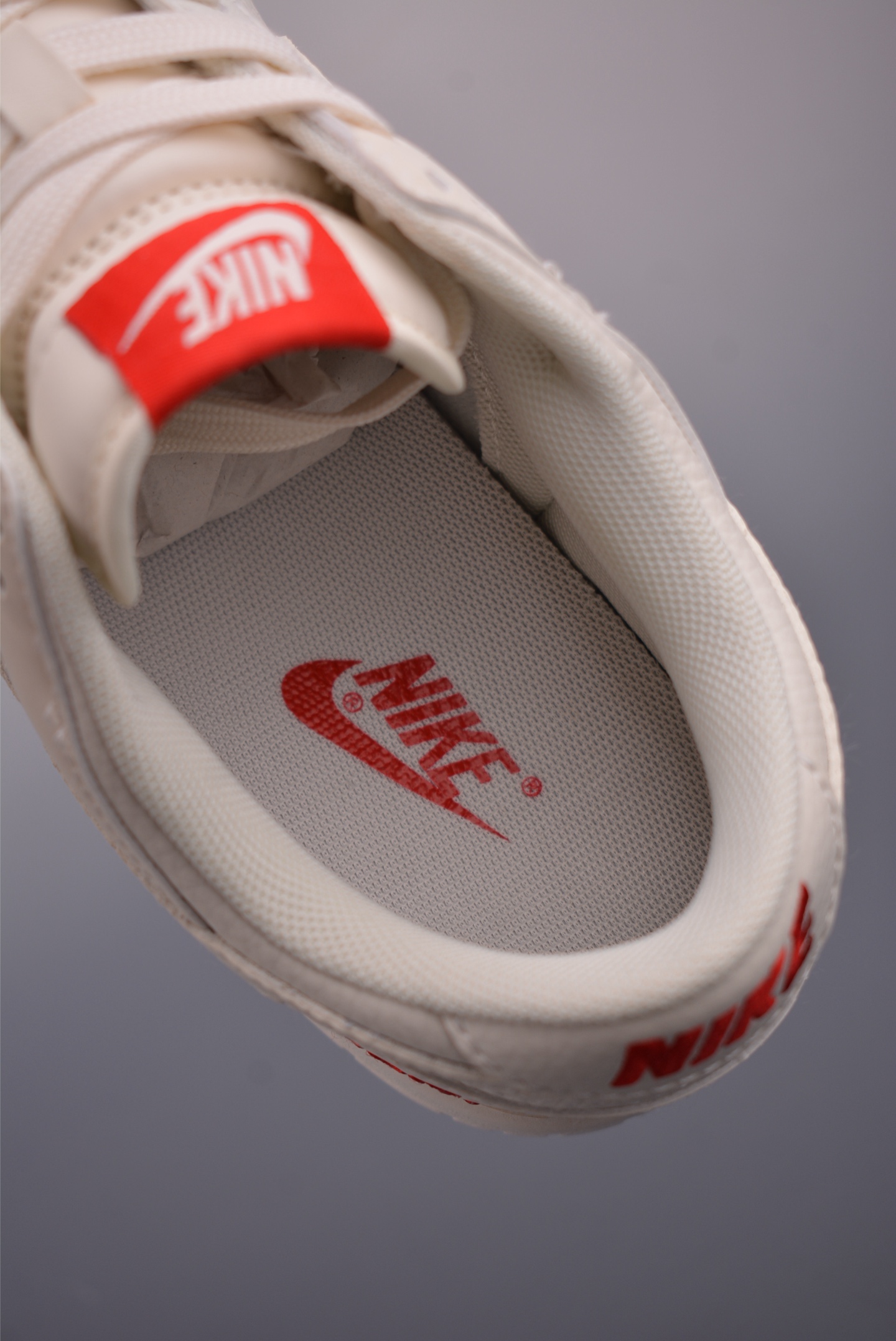 Nike SB Dunk Low Just Do It Premium Leather Sneakers - Cream White/Red 9 i1752792112387 7026 0 8