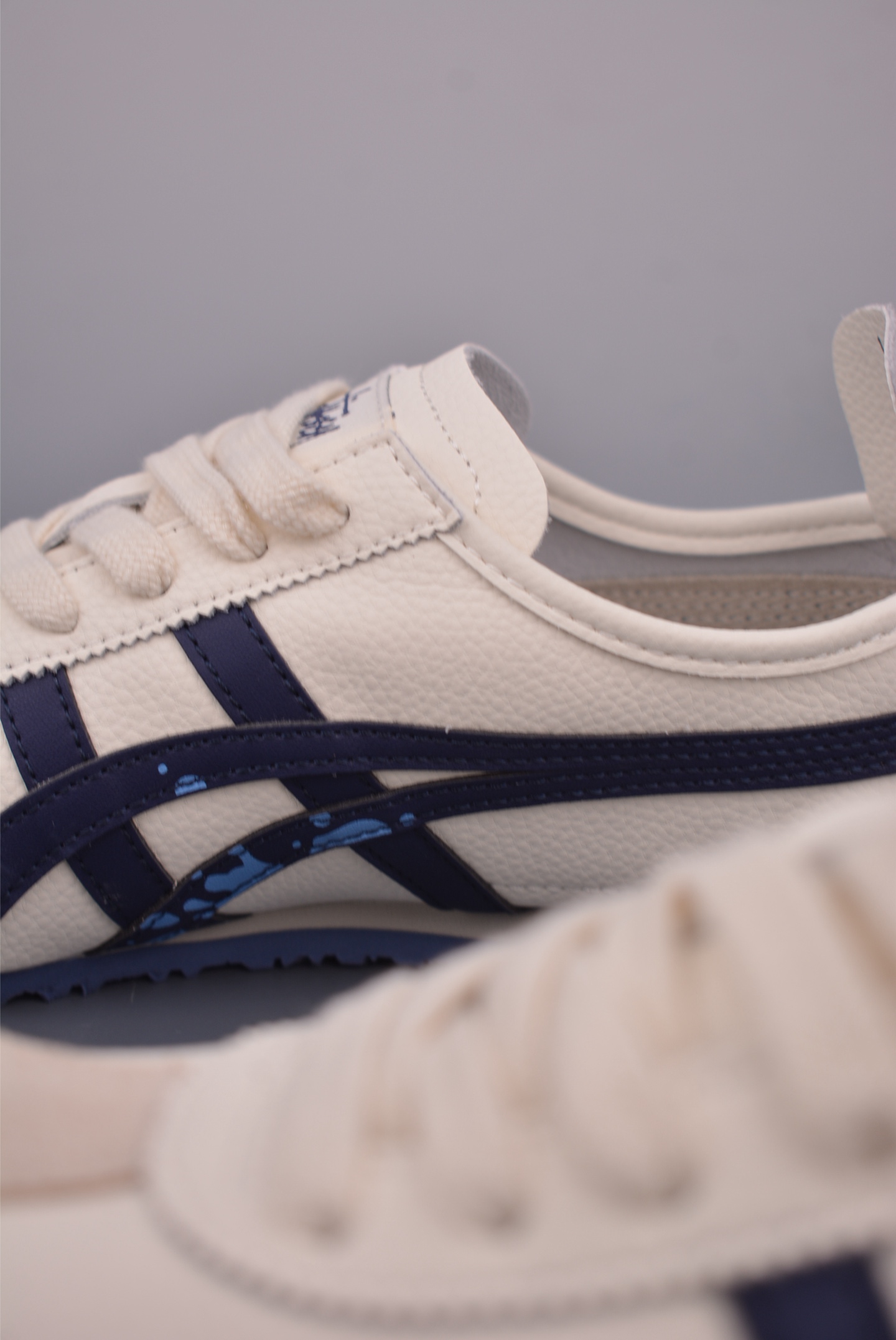 Asics Onitsuka Tiger MEXICO 66 Cream/Navy Leather Sneakers - Sizes 36-45 9 i1752872908837 236 0 7
