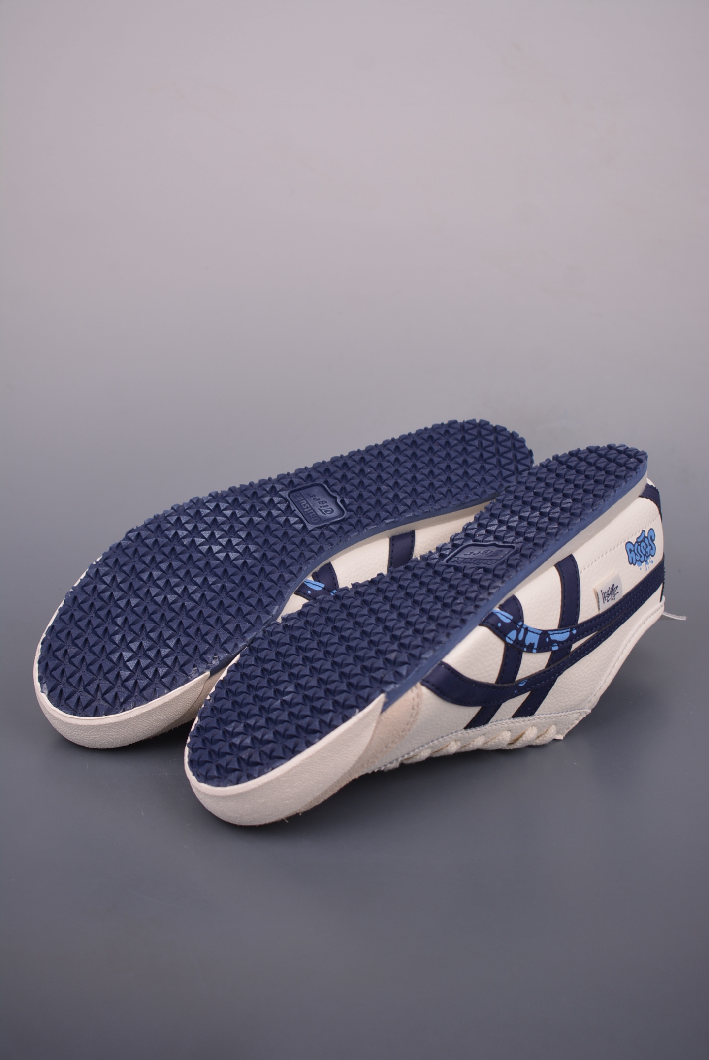 Asics Onitsuka Tiger MEXICO 66 Cream/Navy Leather Sneakers - Sizes 36-45 4 i1752872908882 8766 0 2