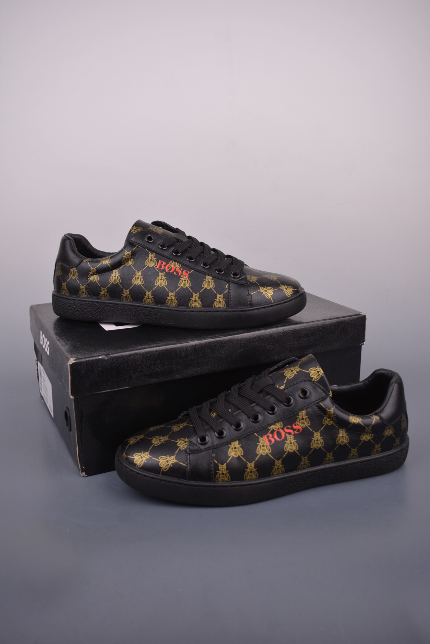 BOSS Hugo Boss Leather Sneakers Designer Casual Shoes for Men, Sizes 39-44 5 i1752877670771 7068 0 4