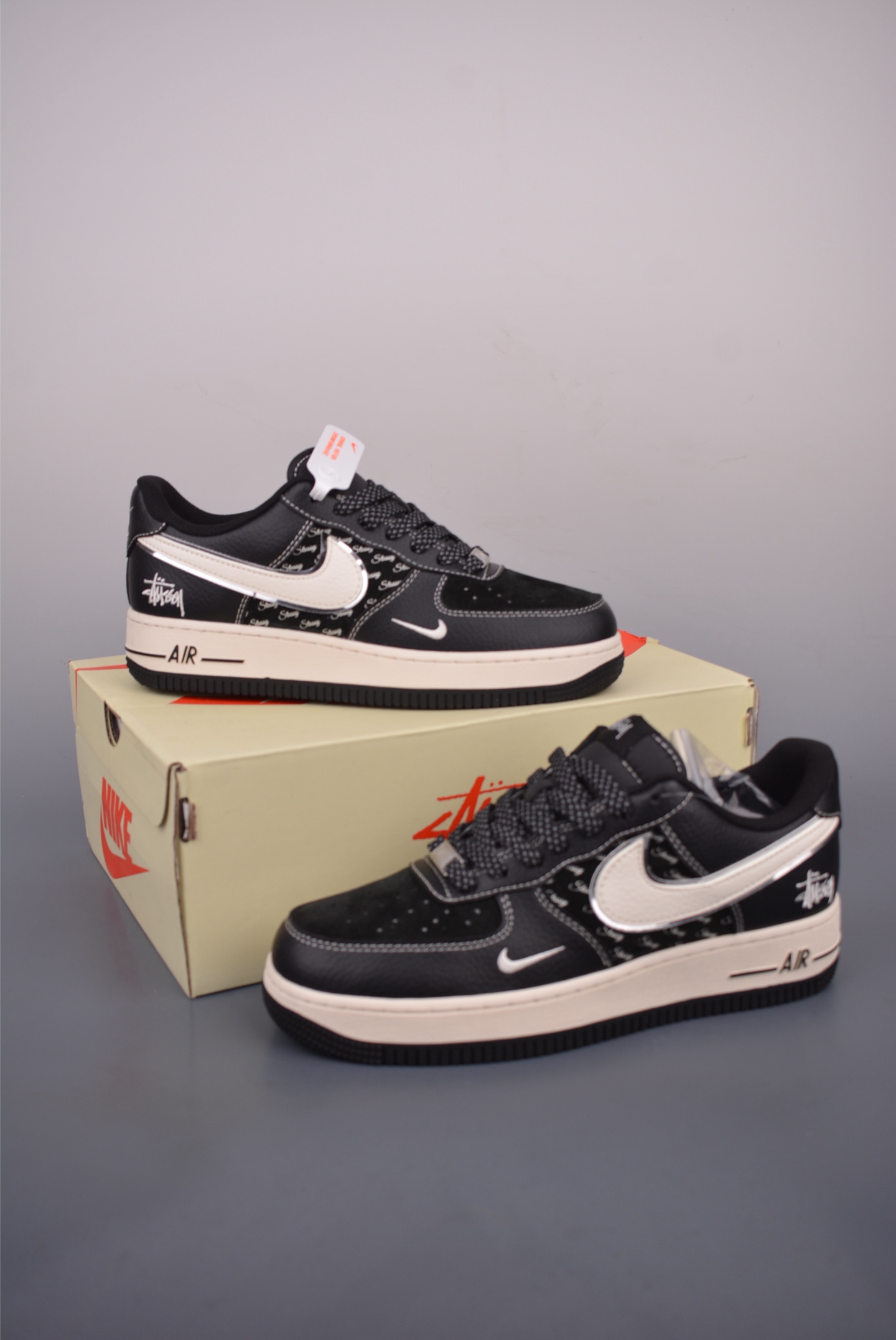 Nike Air Force 1 Low Stussy Fossil Sneakers Premium Quality Limited Edition 5 i1752878420956 755 0 4