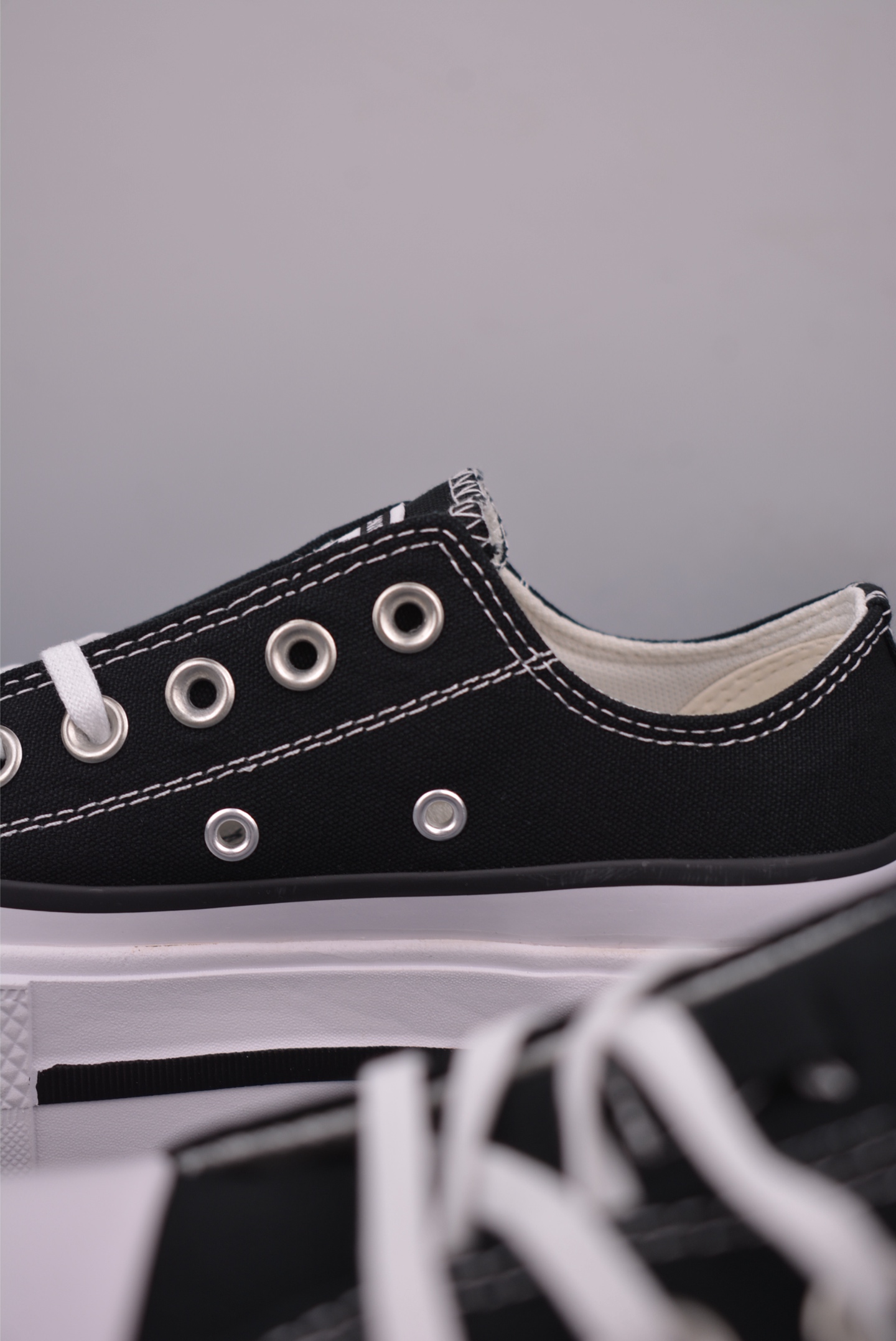 Converse All Star Lift Platform Double Stack Low Top Sneakers - Black/White 9 i1752954777218 2759 0 7