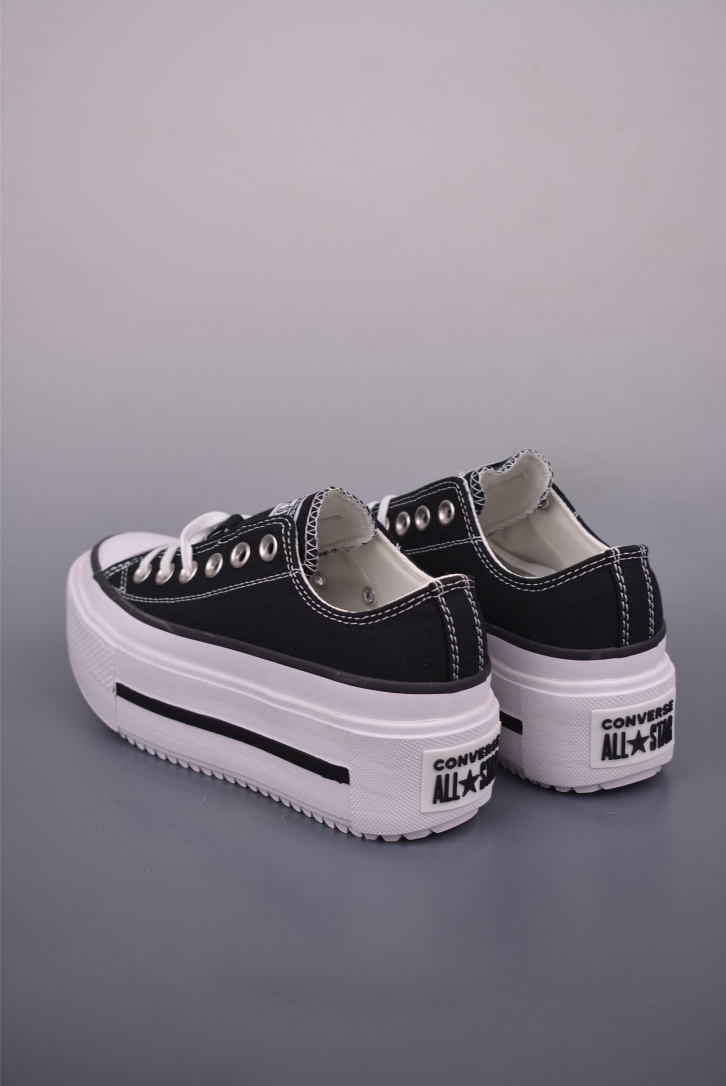 Converse All Star Lift Platform Double Stack Low Top Sneakers - Black/White 3 i1752954777237 6999 0 1