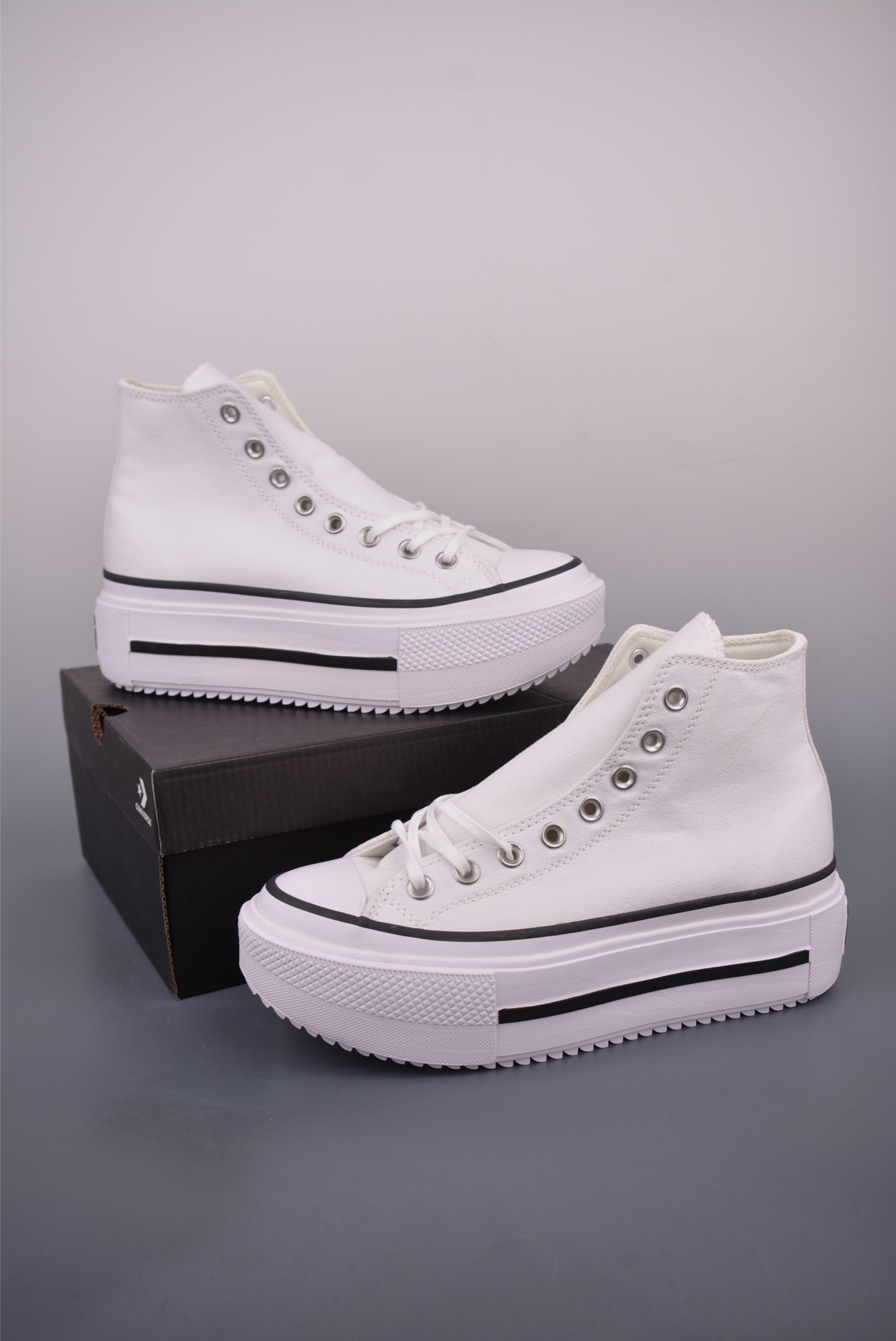 Converse All Star Lift Platform Double Stack White Low Top Canvas Shoes 4 i1752954799206 4535 0 2