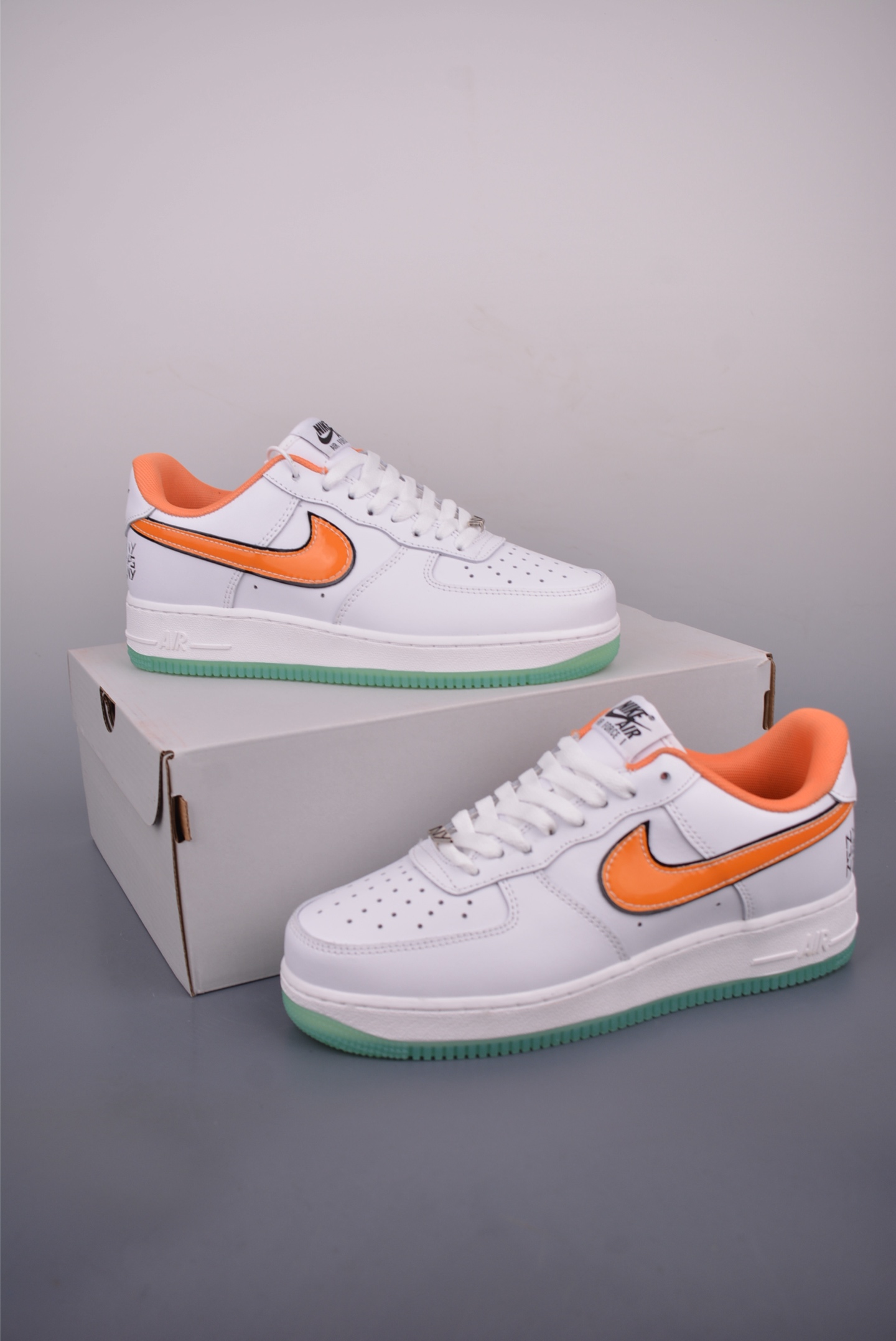 Nike Air Force 1 Low White/Orange Peel Casual Shoes - IH4962-100 5 i1752958203442 637 0 4