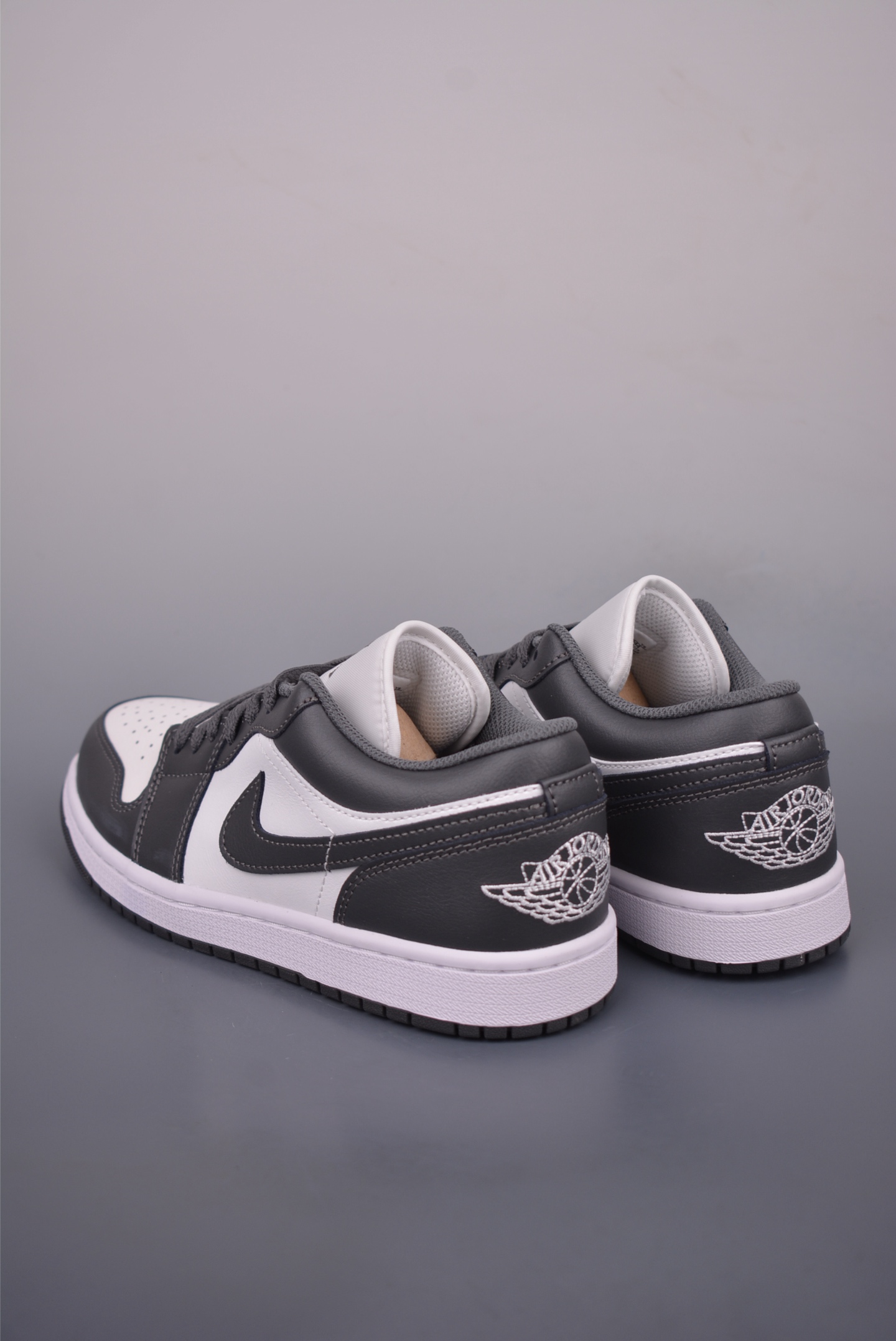 Air Jordan 1 Low Grey/White Original Leather Sneakers - Premium Quality 3 i1752959377929 42 0 1